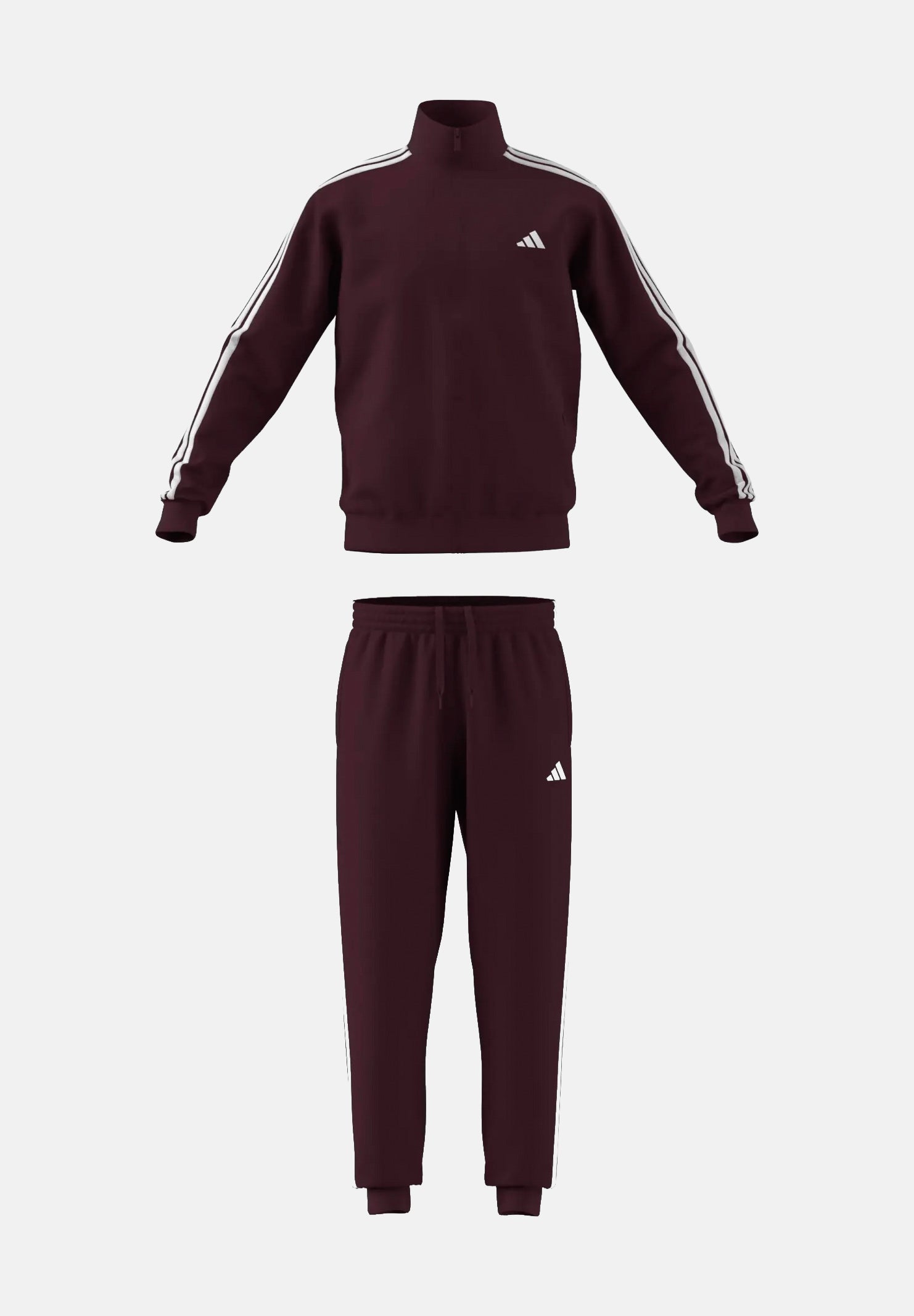 ADIDAS PERFORMANCE tuta sportiva Dayready Tracksuit Team Maroon/White bordeaux e bianca da uomo. KY2280 . ADIDAS PERFORMANCE
