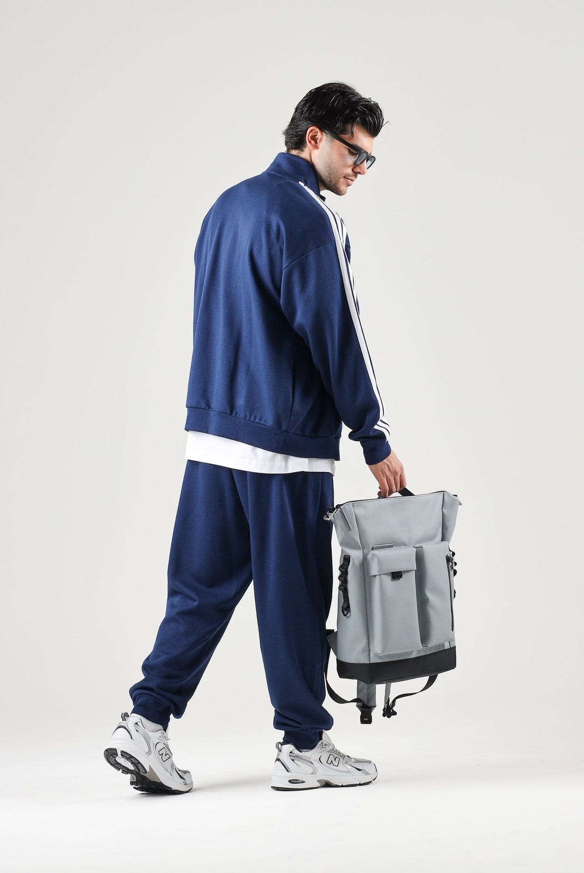 ADIDAS PERFORMANCE Tuta sportiva TENABL/WHIT blu navy e bianca da uomo. KY2283 . ADIDAS PERFORMANCE