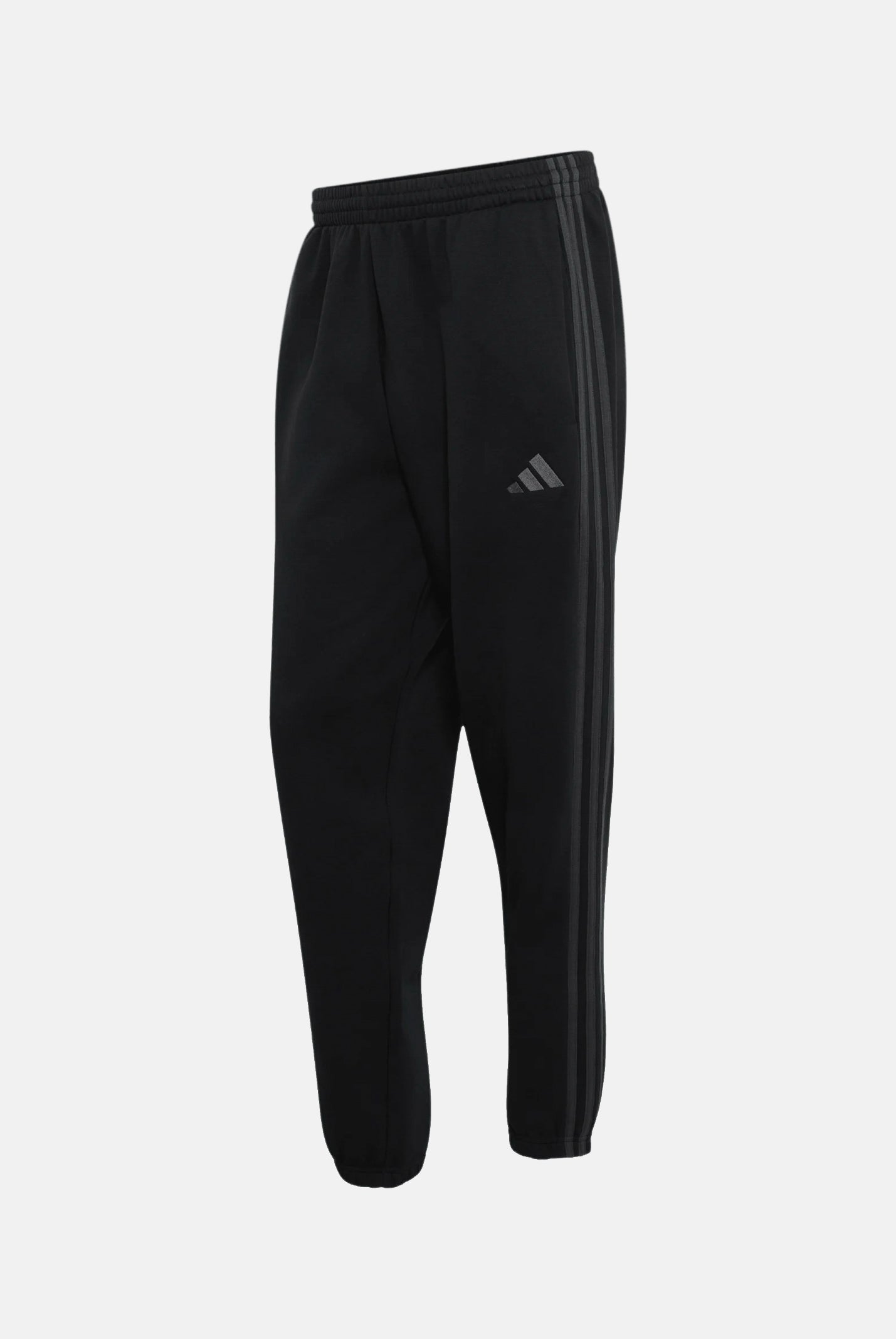 ADIDAS PERFORMANCE pantaloni sportivi Essentials 3-Stripes Fleece Tapered Cuffed Pants Black/Carbon nero da uomo. KY4124 . ADIDAS PERFORMANCE