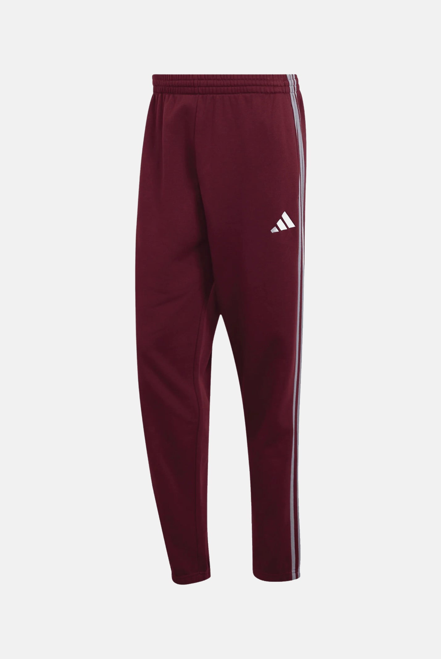 ADIDAS PERFORMANCE pantaloni sportivi Essentials 3-Stripes Fleece Tapered Cuffed Pants Team Maroon/Slate bordeaux e grigio lilla uomo. KY4134 . ADIDAS PERFORMANCE