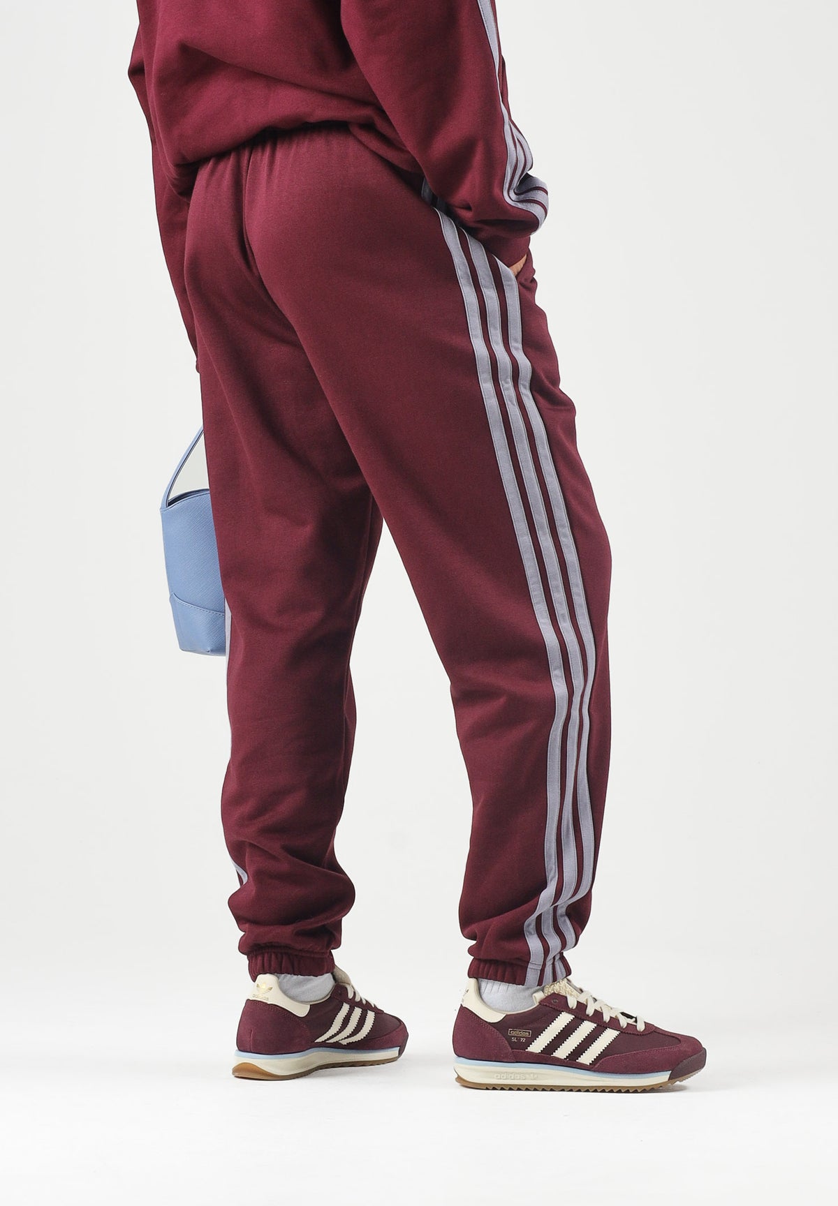 ADIDAS PERFORMANCE Pantaloni sportivi ESSENTIALS 3-STRIPES bordeaux per uomo e donna<BR/> KY4134 . ADIDAS PERFORMANCE