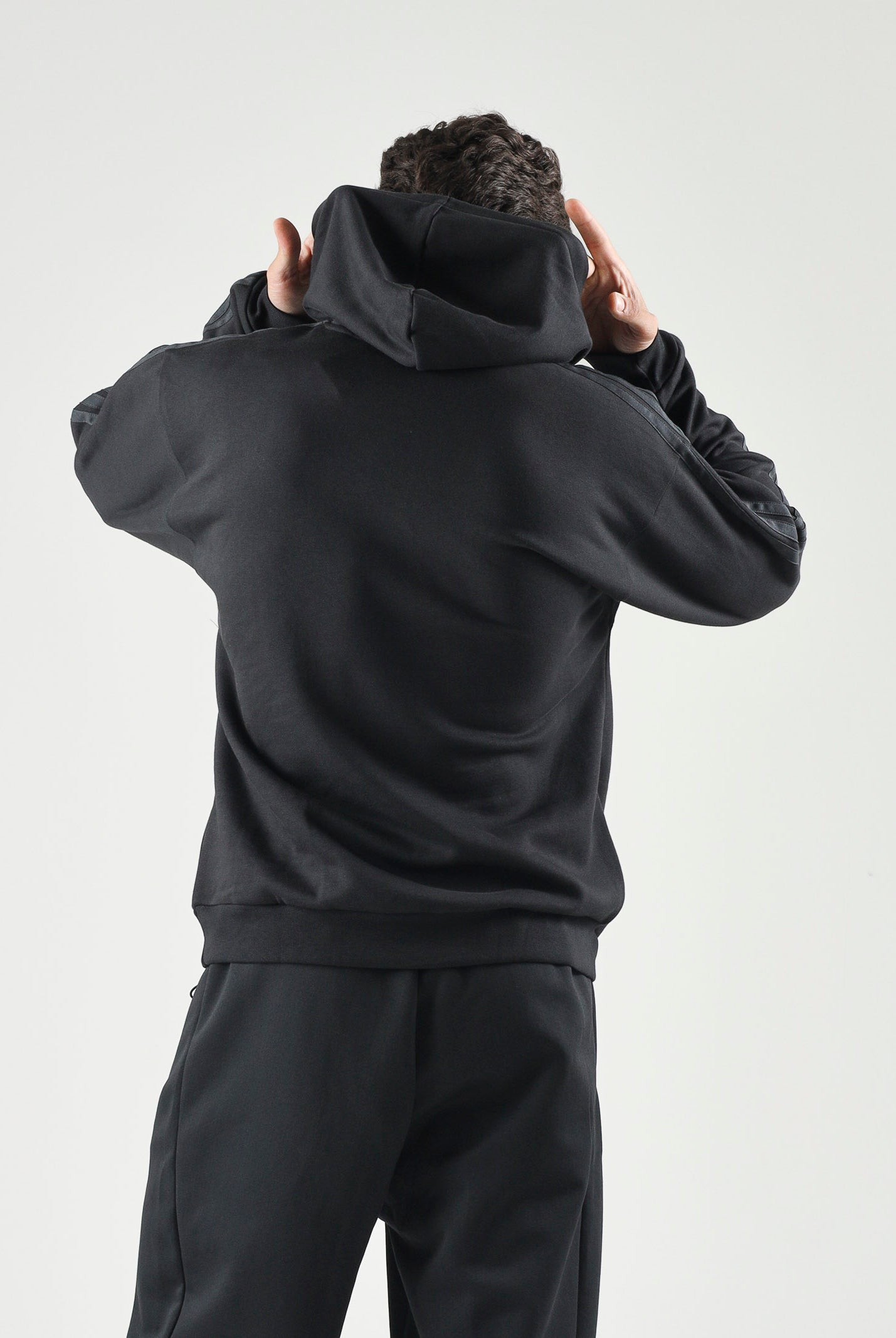ADIDAS PERFORMANCE felpa con cappuccio Black/Carbon nero da uomo. KY4165 . ADIDAS PERFORMANCE
