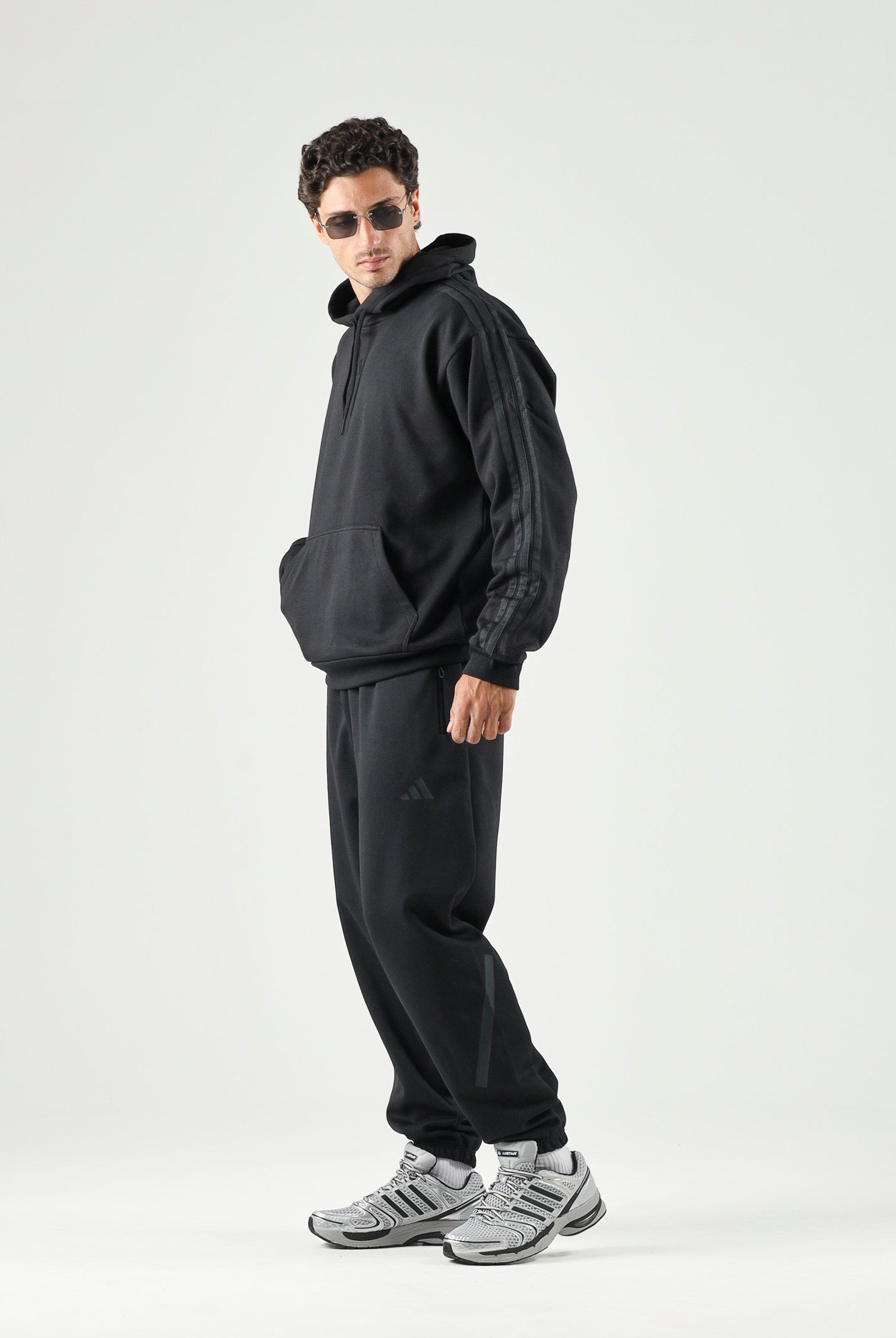 ADIDAS PERFORMANCE felpa con cappuccio Black/Carbon nero da uomo. KY4165 . ADIDAS PERFORMANCE