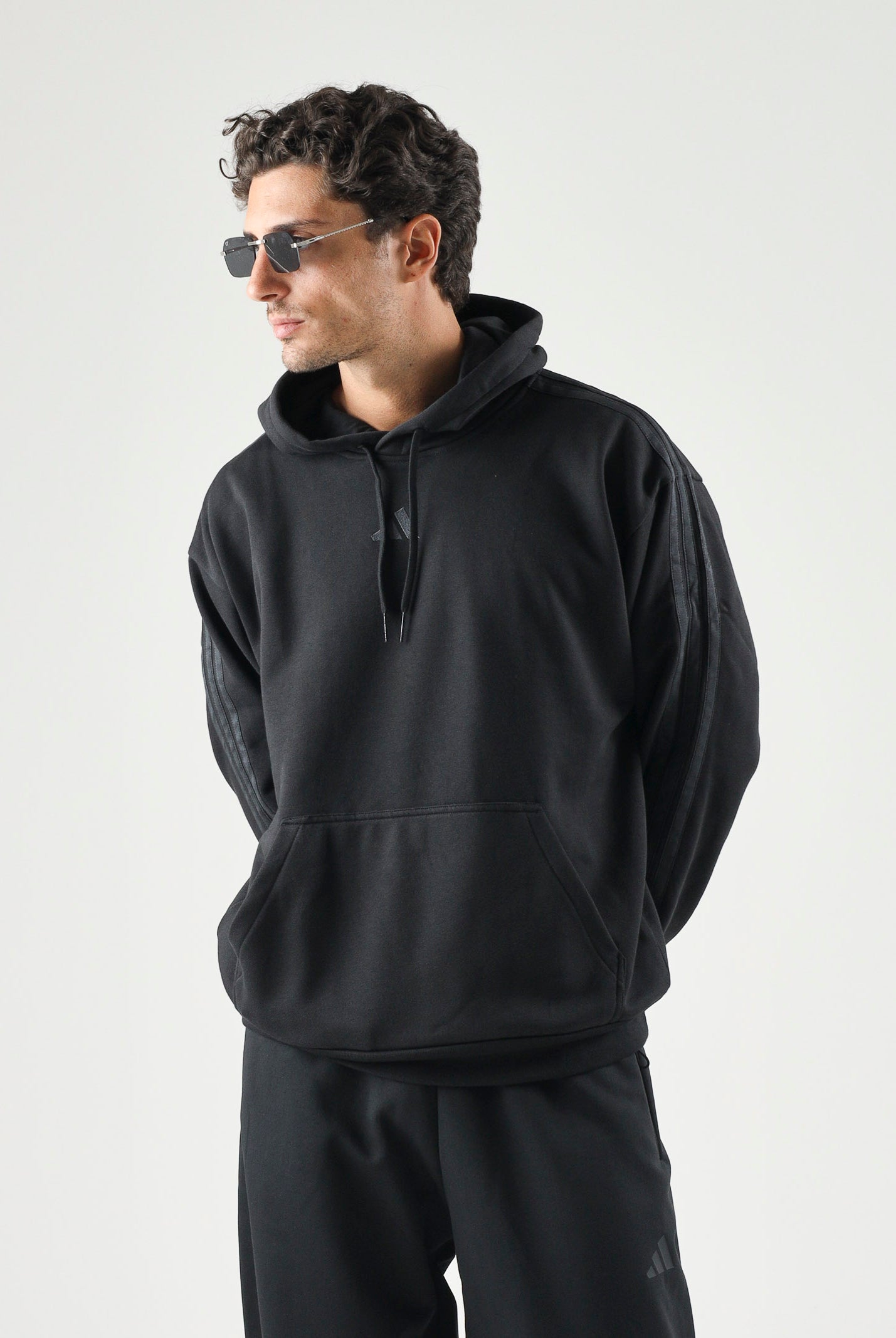 ADIDAS PERFORMANCE felpa con cappuccio Black/Carbon nero da uomo. KY4165 . ADIDAS PERFORMANCE