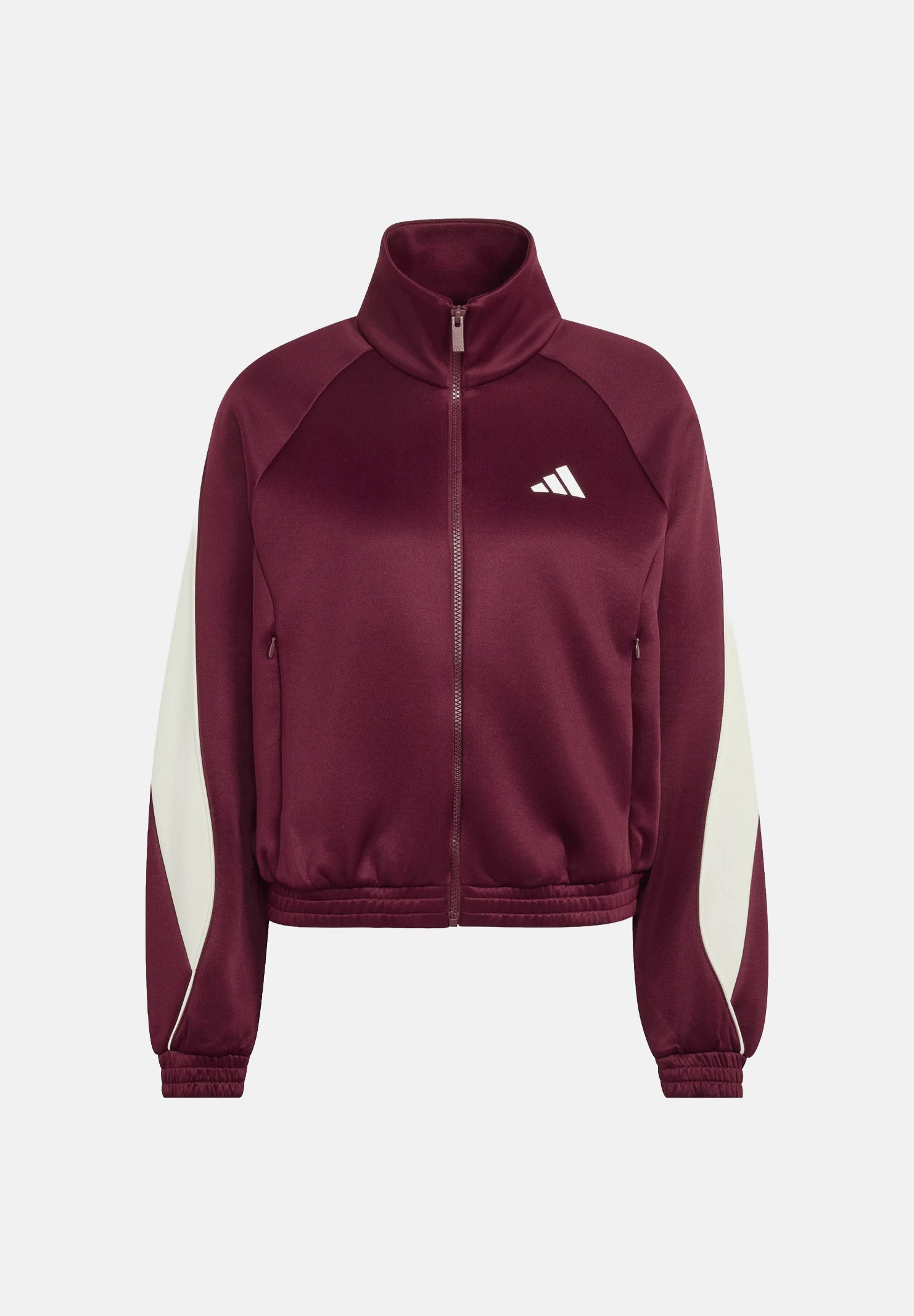 ADIDAS PERFORMANCE Felpa 3-STRIPES TRACK TOP Maroon/Ivory bordeaux e avorio donna. KY8169 . ADIDAS PERFORMANCE