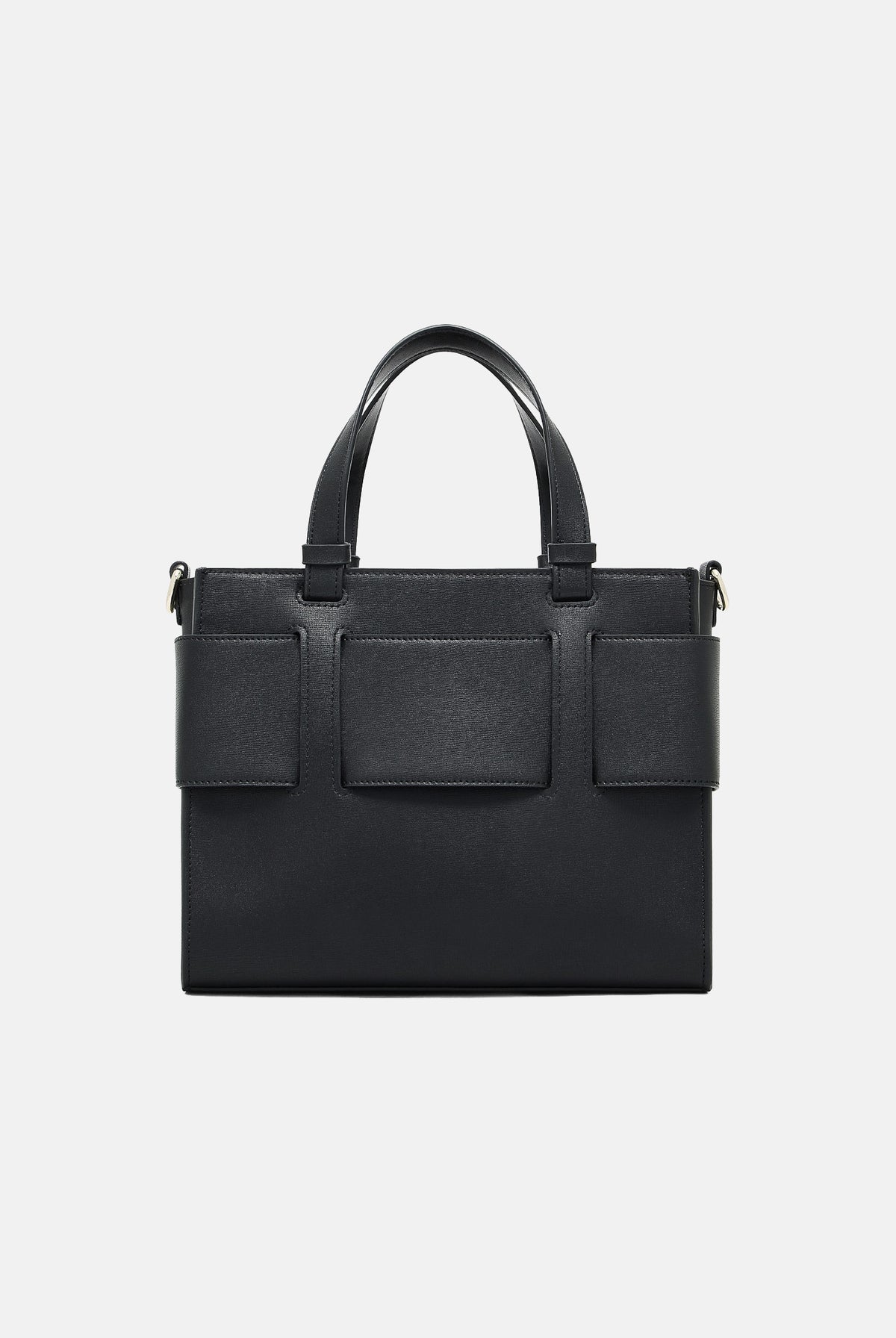 ARMANI EXCHANGE Shopper nero-limousine per donna con manici corti e maxi logo applicato. 9426900A874 00020 ARMANI EXCHANGE