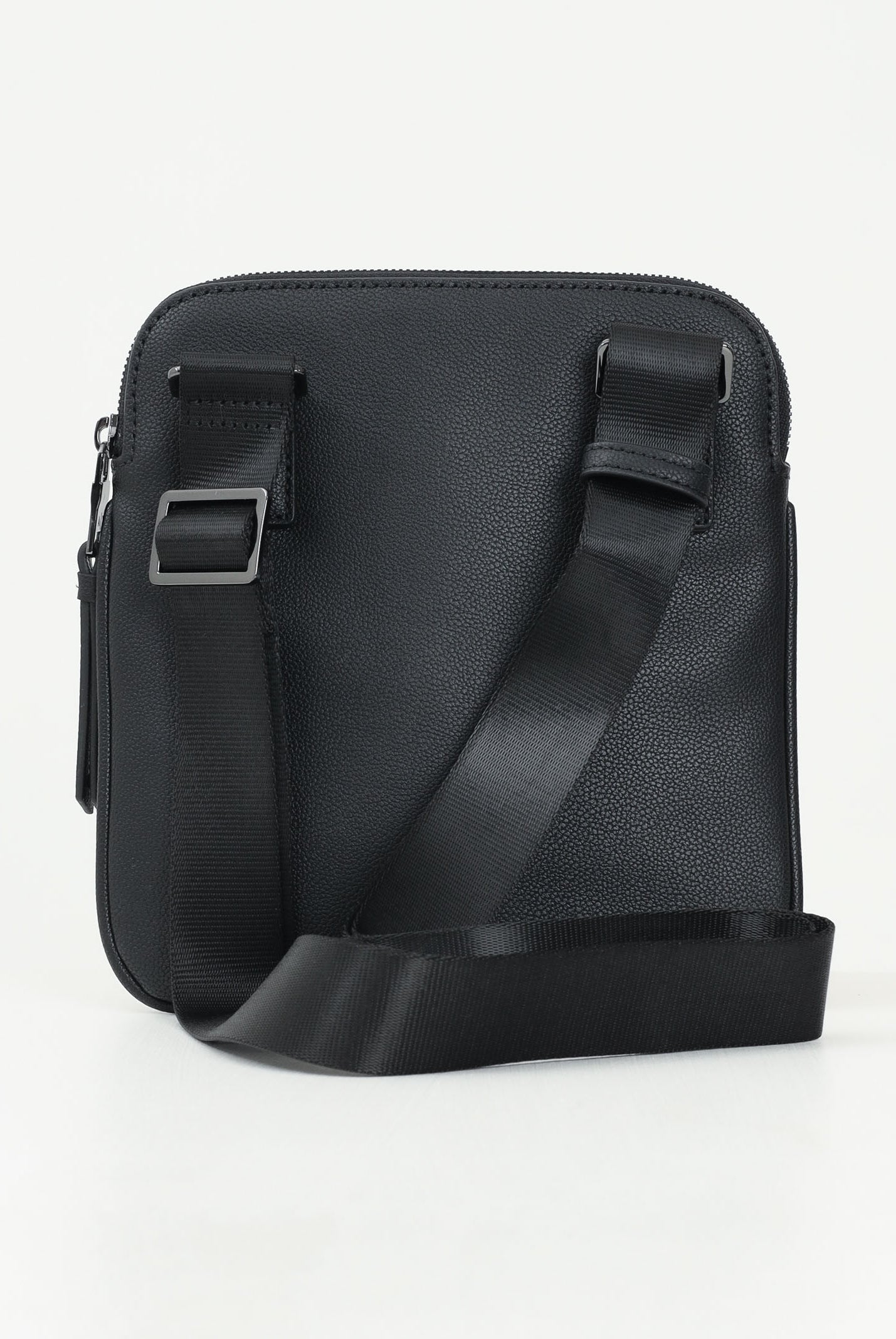 ARMANI EXCHANGE Borsello nero da uomo in ecopelle con logo frontale 952391CC830 00020 ARMANI EXCHANGE
