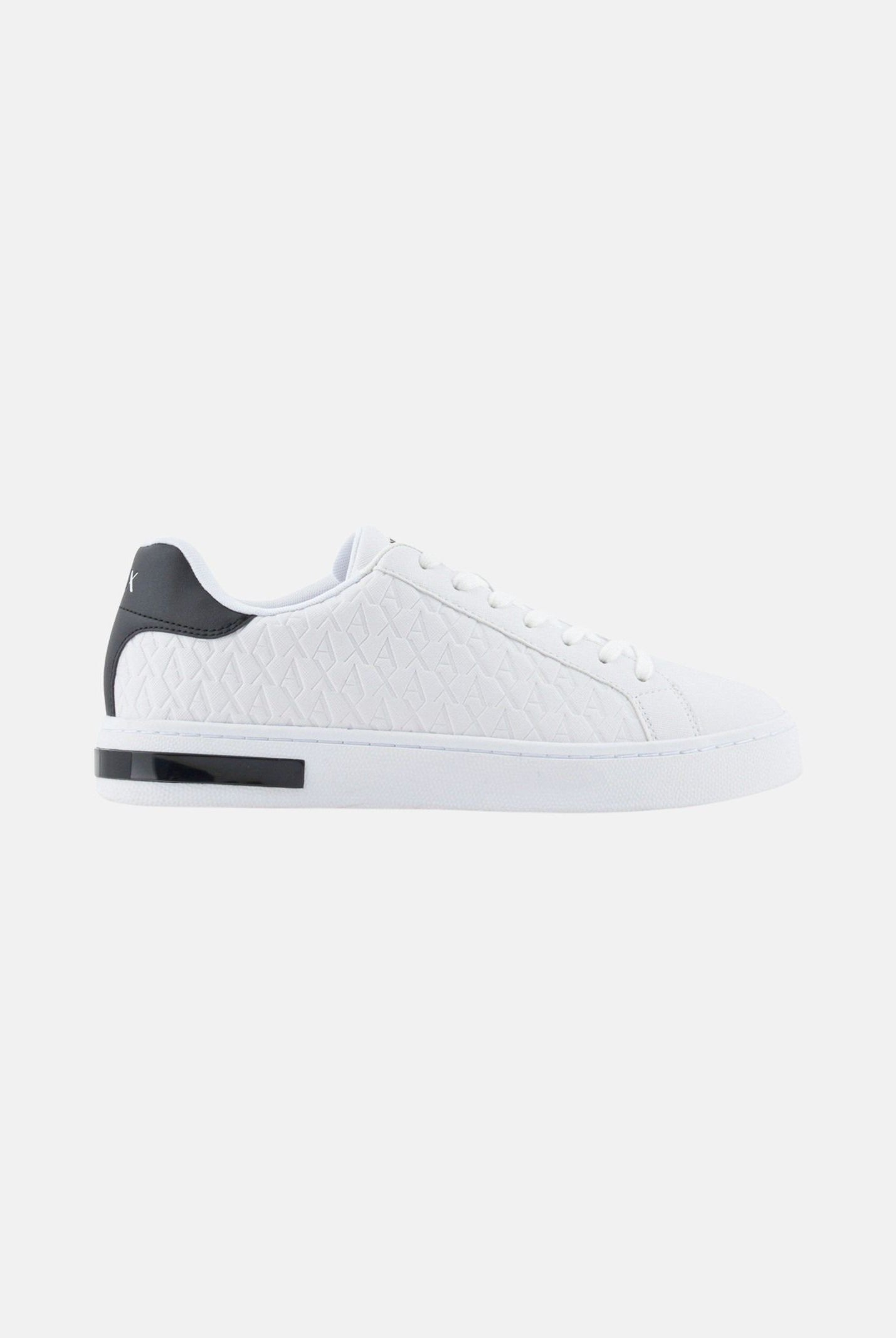 ARMANI EXCHANGE Sneakers bianche da uomo con logo all-over XM000140AF11916 M0028 ARMANI EXCHANGE
