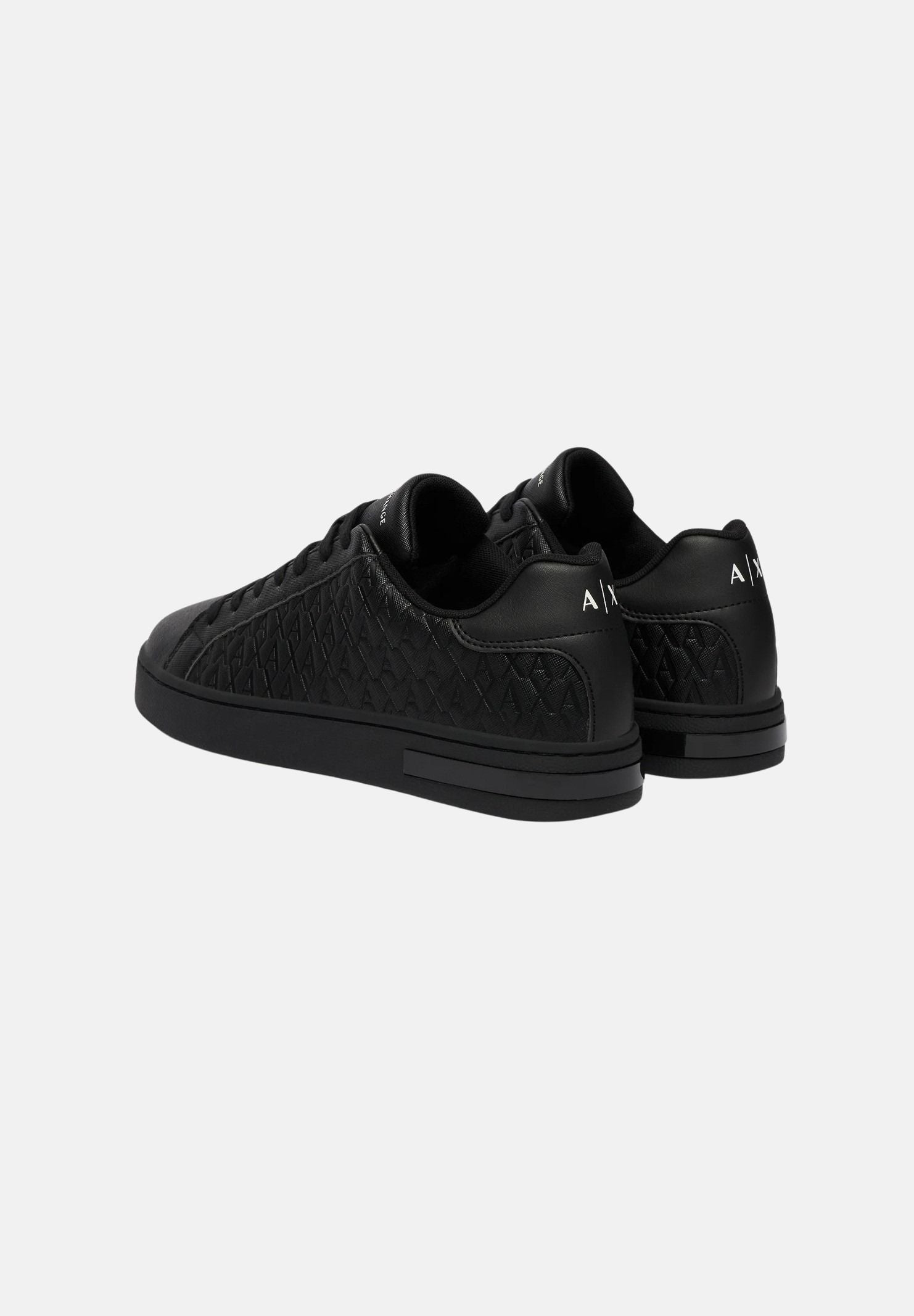 ARMANI EXCHANGE Sneakers nere da uomo con motivo geometrico goffrato XM000140AF11916 MZ715 ARMANI EXCHANGE