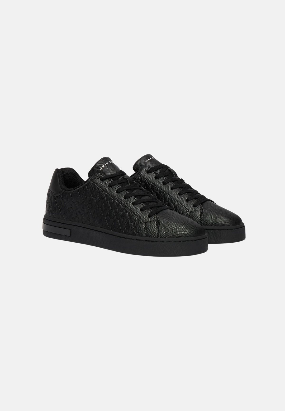ARMANI EXCHANGE Sneakers nere da uomo con motivo geometrico goffrato XM000140AF11916 MZ715 ARMANI EXCHANGE