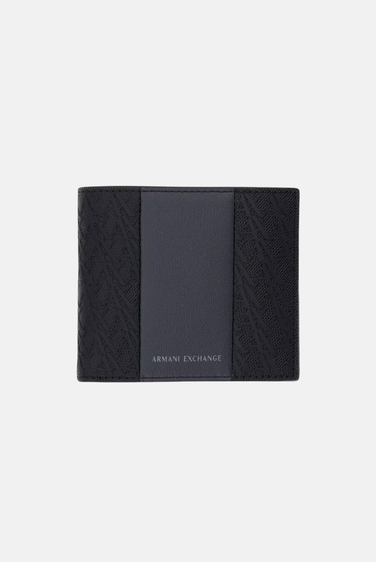 ARMANI EXCHANGE Portafogli nero per uomo con inserto centrale a contrasto e logo impresso XM000167AF26691 MC028 ARMANI EXCHANGE