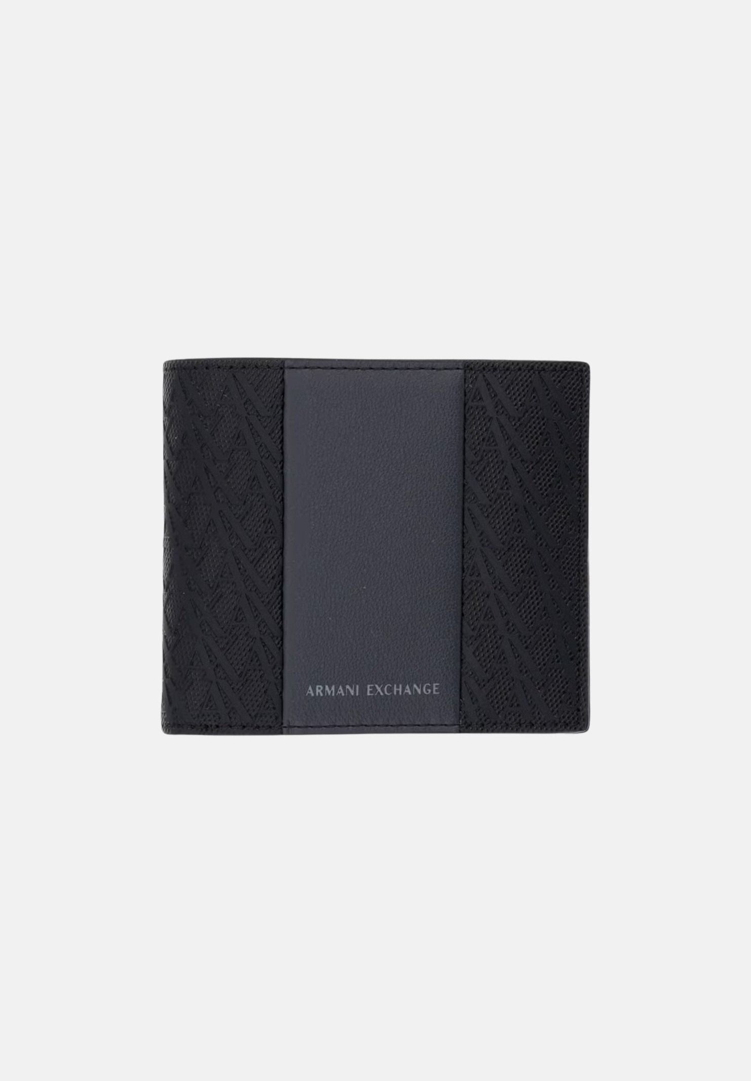 ARMANI EXCHANGE Portafogli nero per uomo con inserto centrale a contrasto e logo impresso XM000167AF26691 MC028 ARMANI EXCHANGE