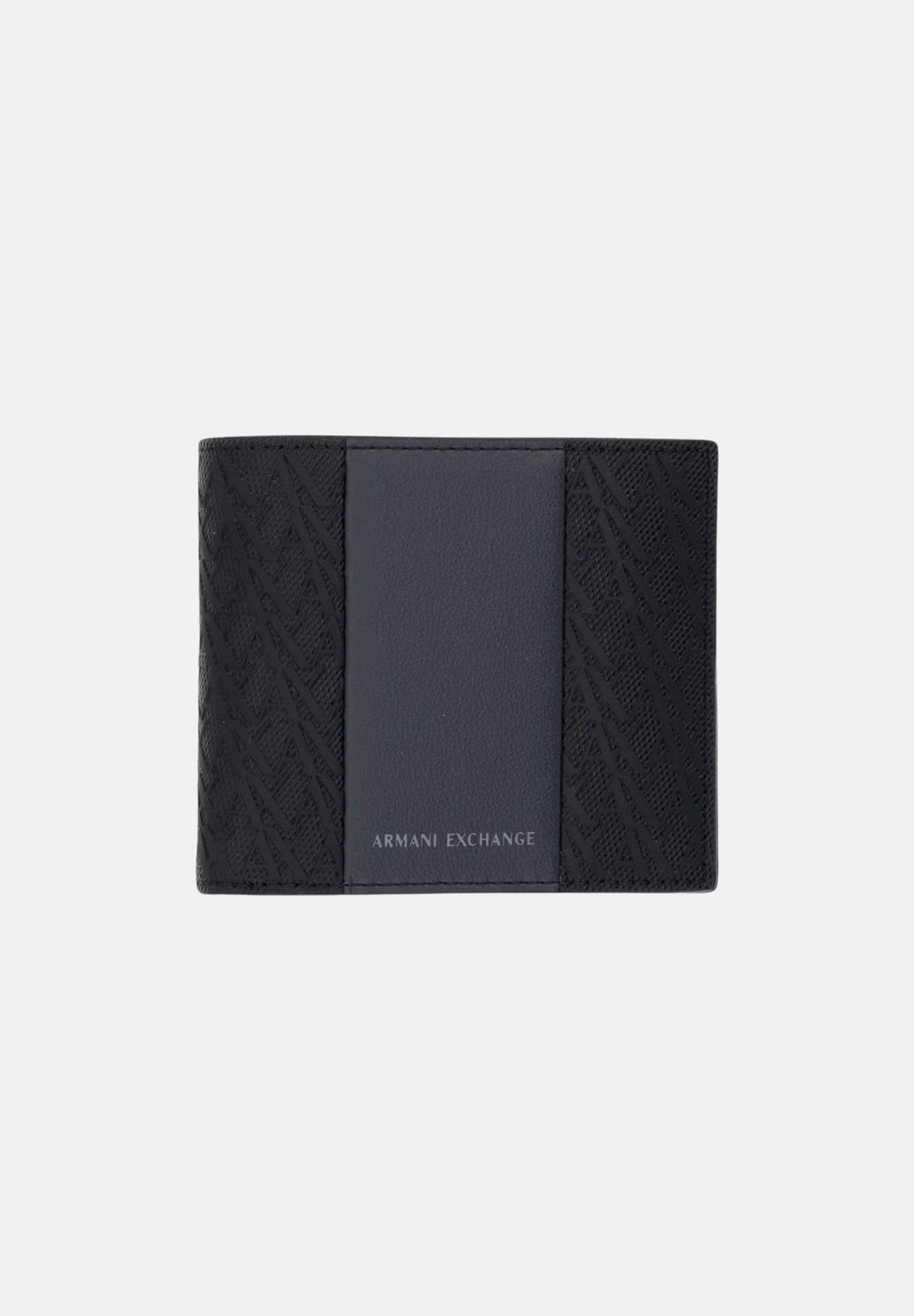 ARMANI EXCHANGE Portafoglio nero per uomo con inserto centrale a contrasto e logo impresso XM000167AF26691 MC028 ARMANI EXCHANGE