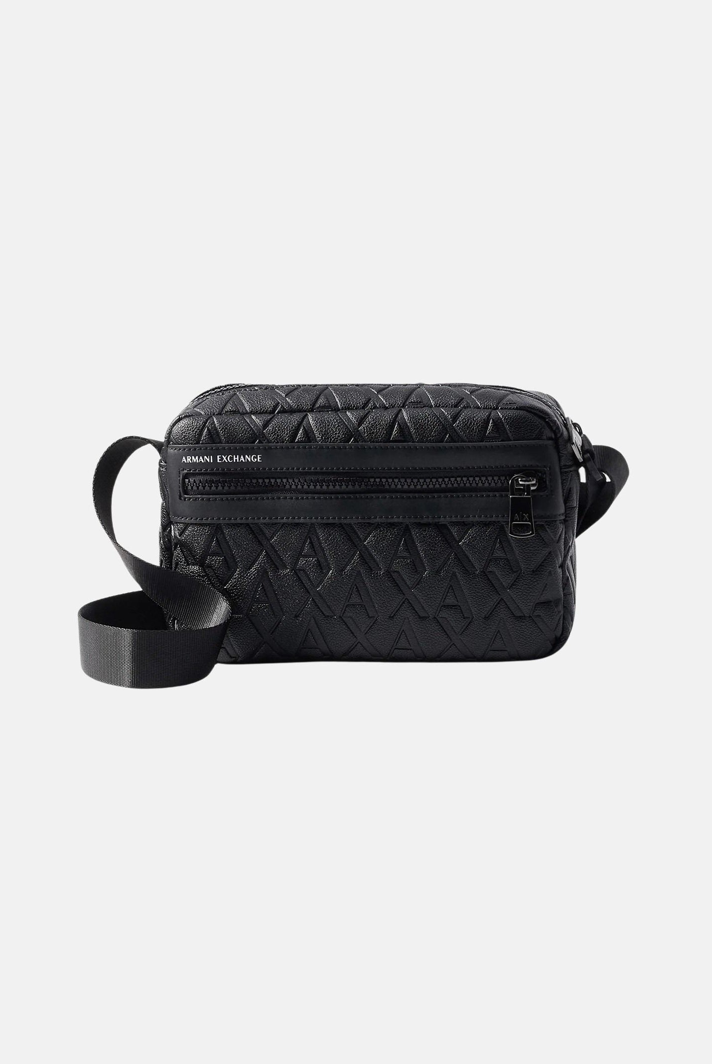 ARMANI EXCHANGE Borsello nero da uomo con motivo logo all-over XM000240AF12133 UC001 ARMANI EXCHANGE