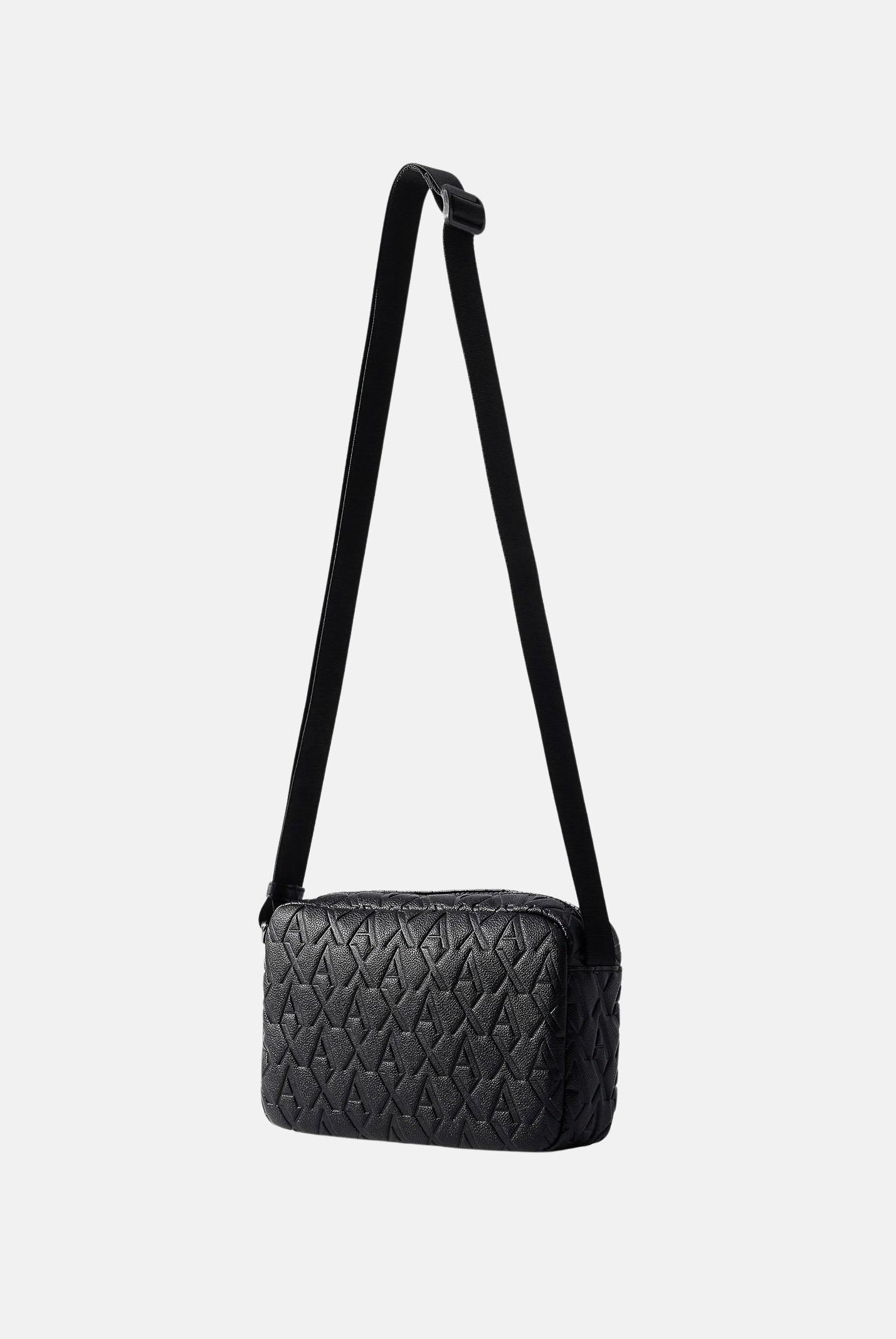 ARMANI EXCHANGE Borsello nero da uomo con motivo logo all-over XM000240AF12133 UC001 ARMANI EXCHANGE
