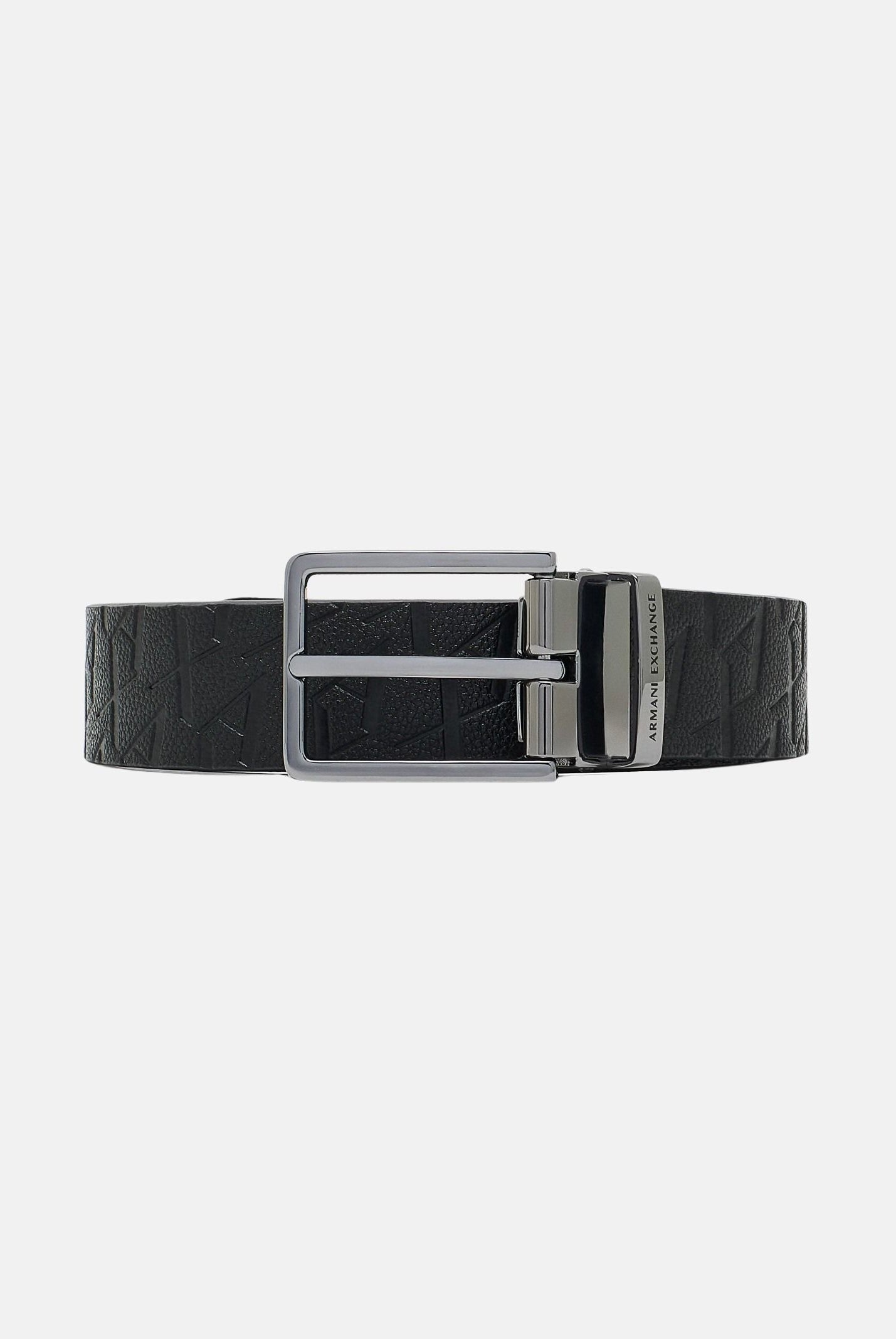 ARMANI EXCHANGE Cintura nera da uomo con logo all-over XM000677AF12133 UC001 ARMANI EXCHANGE