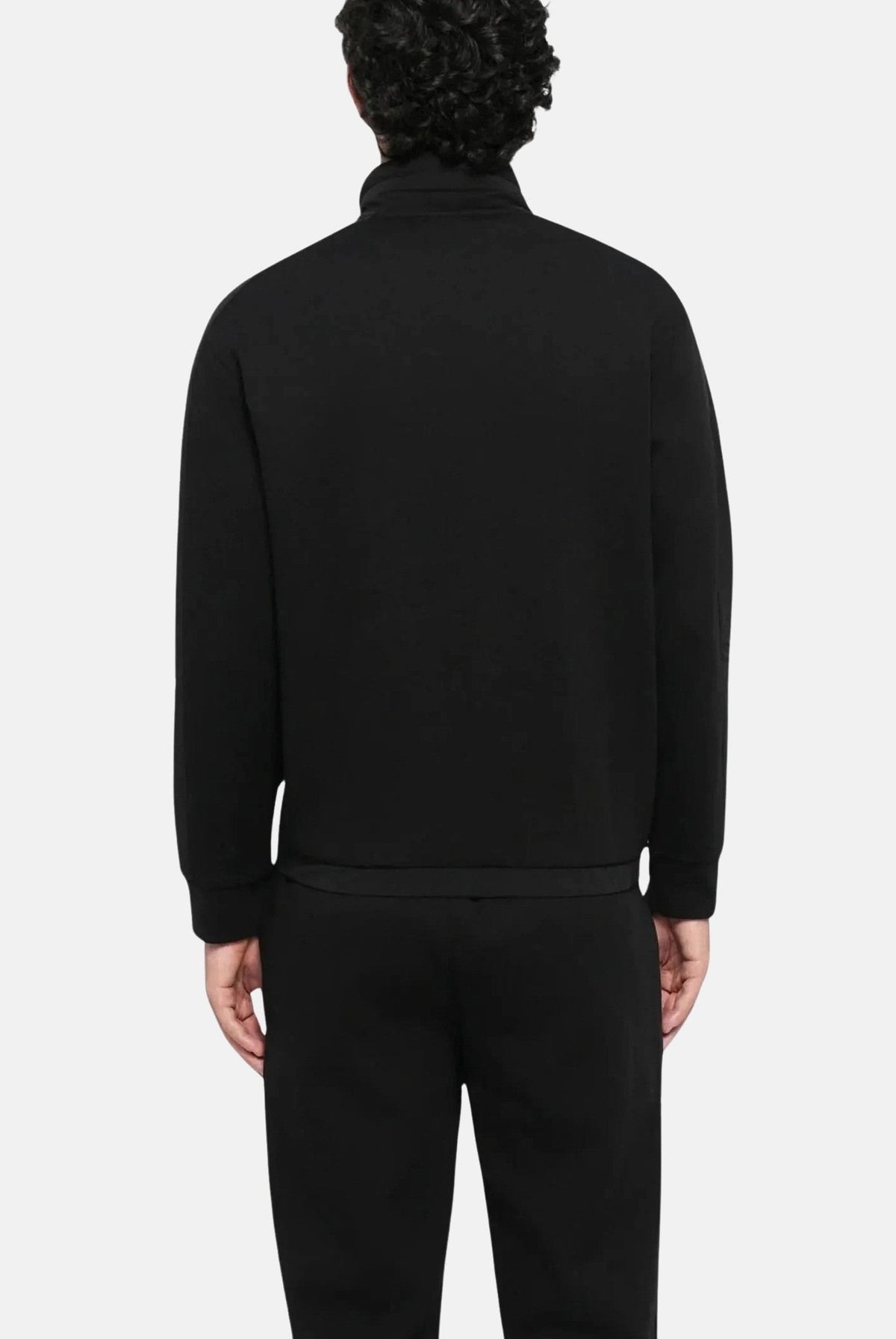 ARMANI EXCHANGE Giacca a vento nera da uomo con colletto alto protettivo e chiusura frontale con bottoni automatici. XM001011AF10818 UC001 ARMANI EXCHANGE
