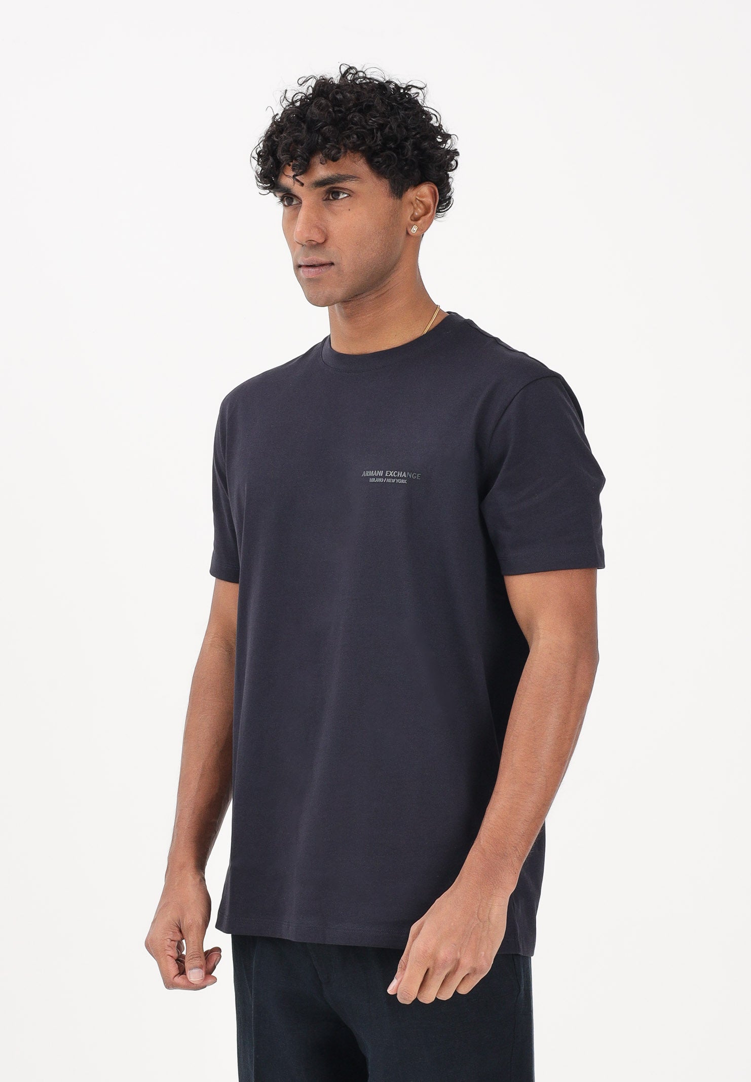 ARMANI EXCHANGE T-shirt a manica corta blu da uomo XM001281AF10361 UB101 ARMANI EXCHANGE