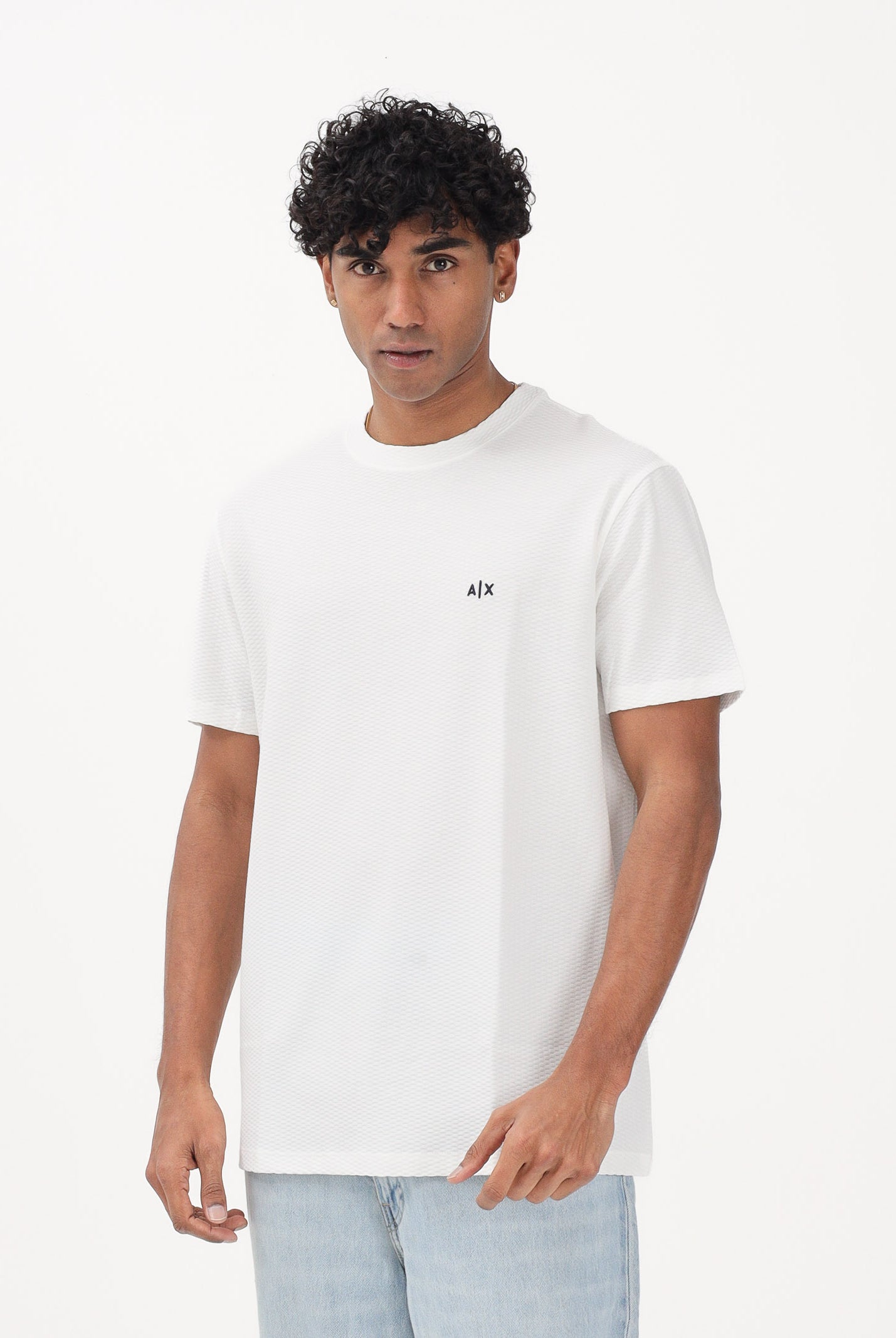 ARMANI EXCHANGE T-shirt a manica corta bianca da uomo con logo A|X XM002453AF10337 U0009 ARMANI EXCHANGE