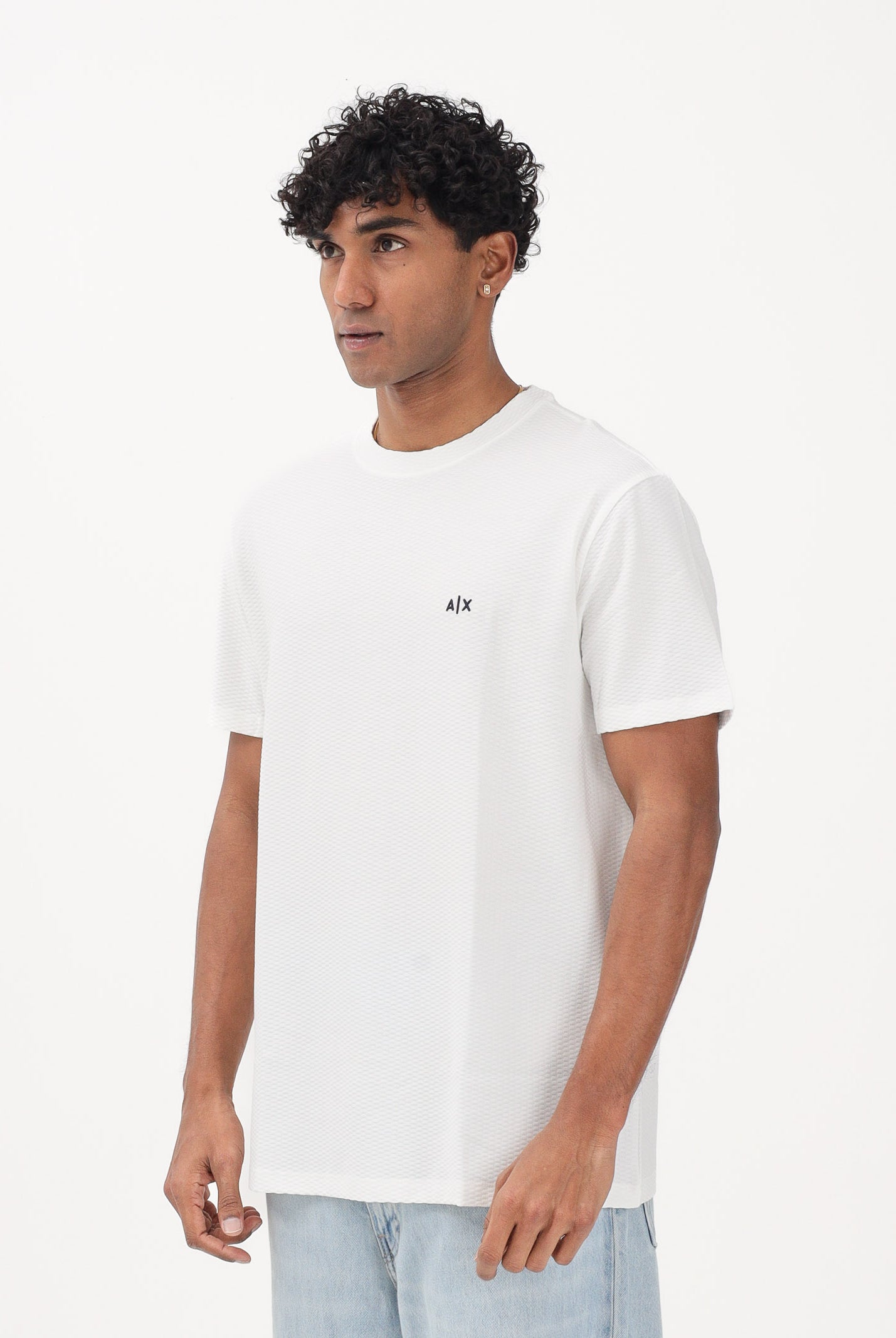 ARMANI EXCHANGE T-shirt a manica corta bianca da uomo con logo A|X XM002453AF10337 U0009 ARMANI EXCHANGE
