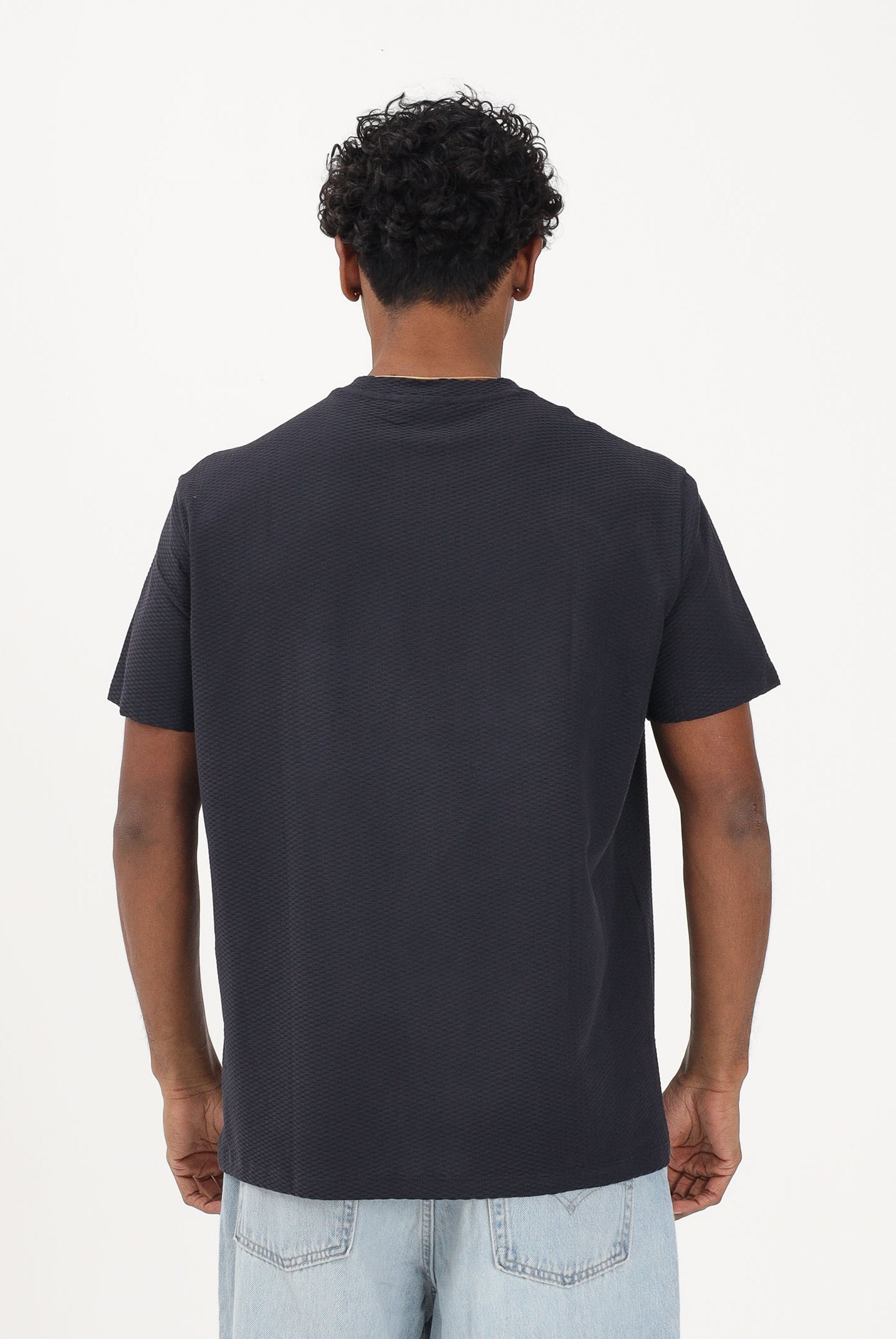 ARMANI EXCHANGE T-shirt a manica corta blu da uomo con logo A|X XM002453AF10337 UB101 ARMANI EXCHANGE