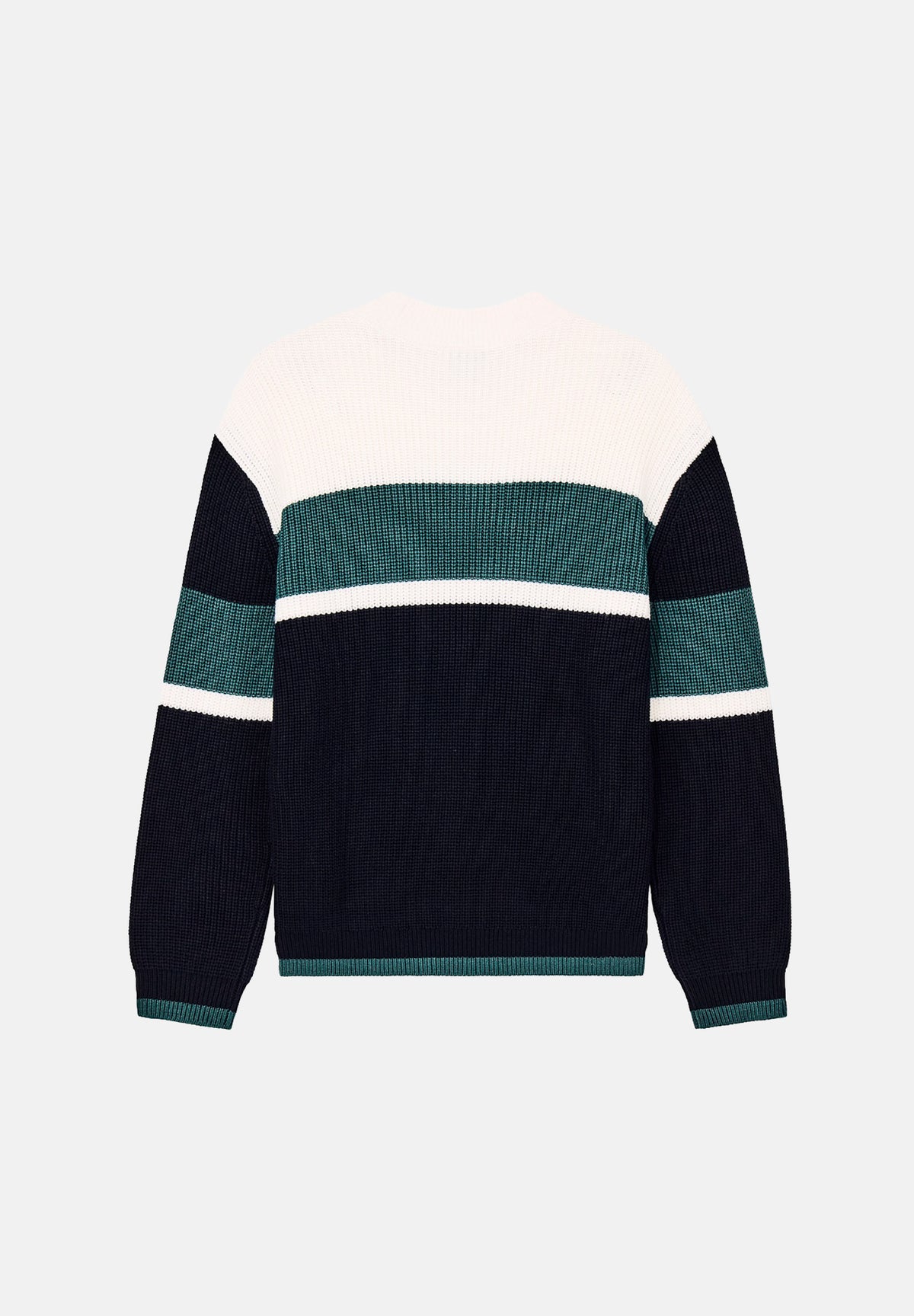 ARMANI EXCHANGE Maglione girocollo COLORBLOCK deep navy-blu per uomo con motivo a righe orizzontali XM002719AF13776 MB761 ARMANI EXCHANGE