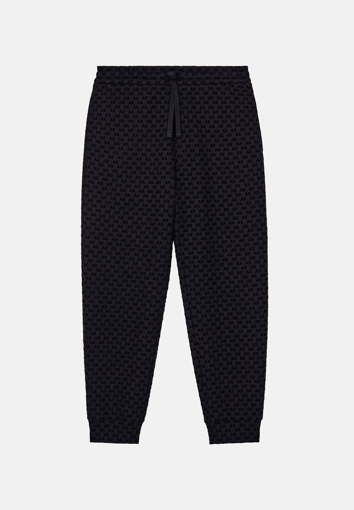 ARMANI EXCHANGE Pantaloni JOGGER neri per uomo con elastico in vita e polsini alle caviglie. XM002904AF10818 UC001 ARMANI EXCHANGE