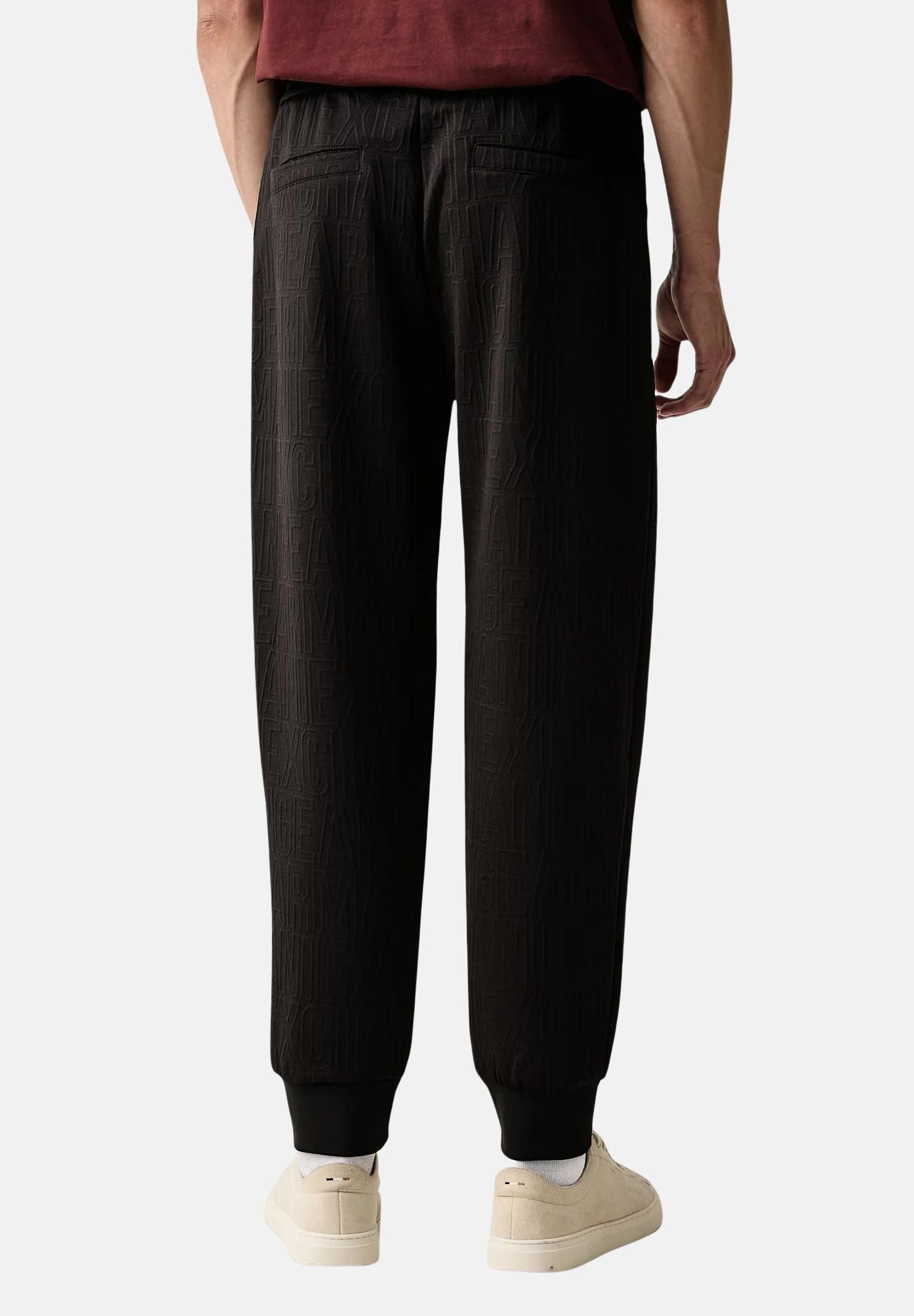 ARMANI EXCHANGE Pantaloni marroni da uomo con coulisse in vita e polsini elasticizzati alle caviglie XM002907AF21862 U8128 ARMANI EXCHANGE