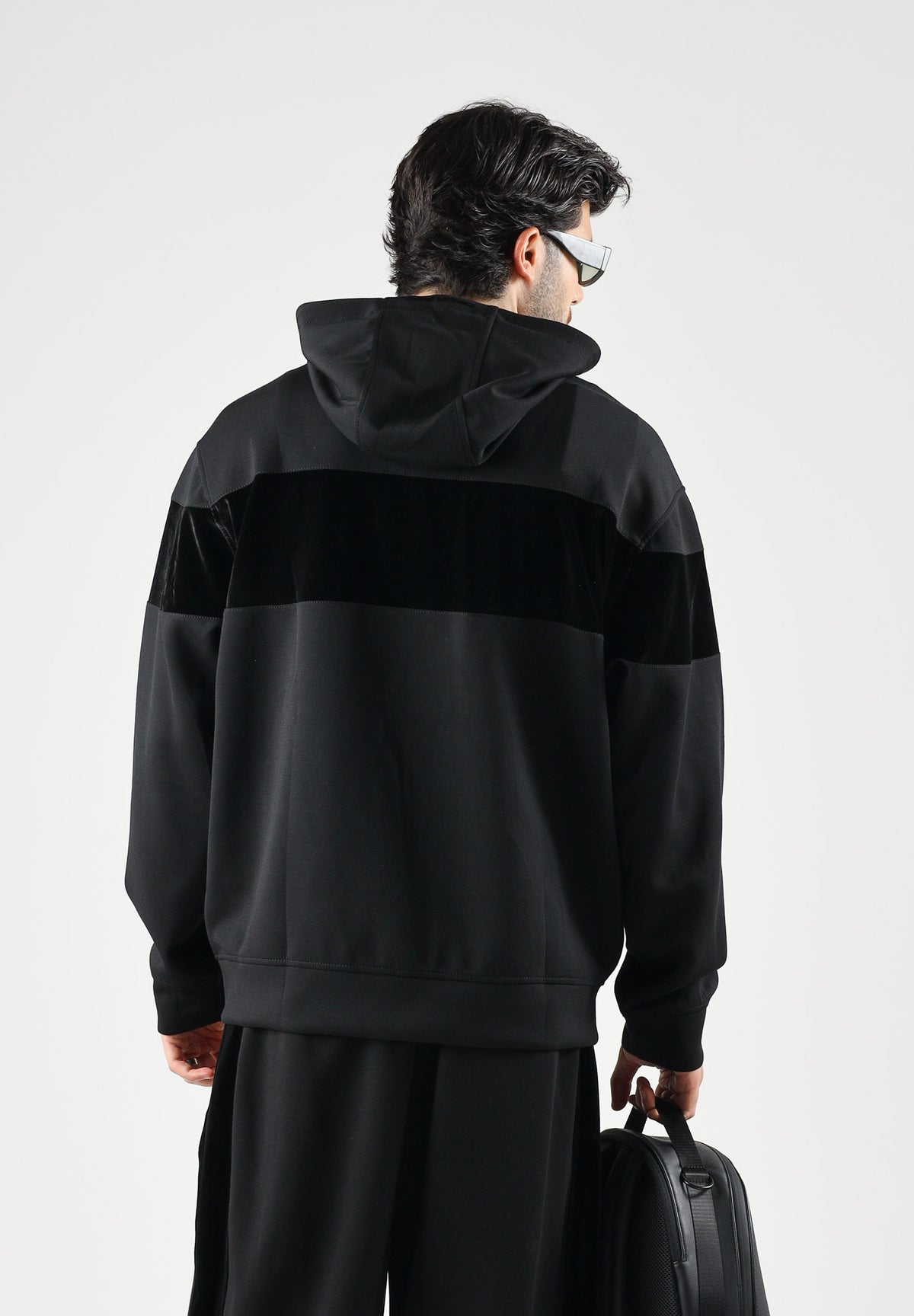 ARMANI EXCHANGE Felpa con zip nera da uomo con cappuccio regolabile XM002923AF19936 UC001 ARMANI EXCHANGE