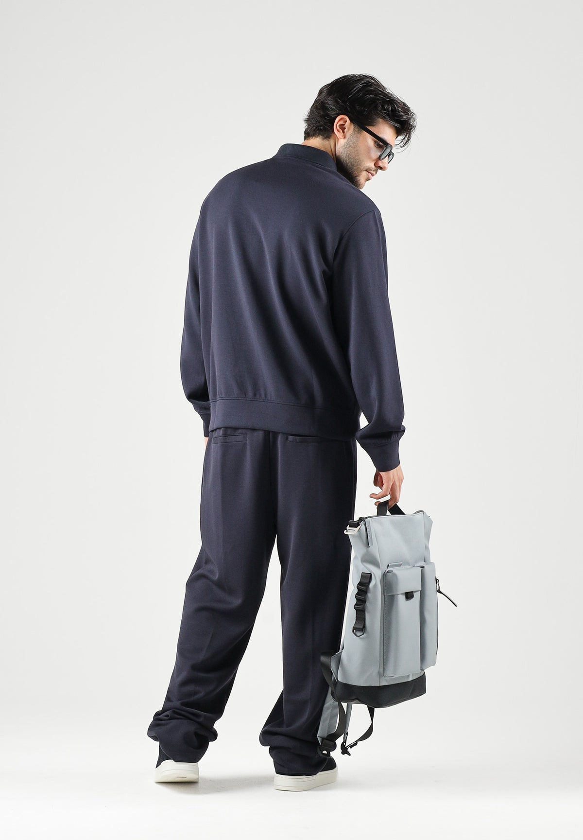 ARMANI EXCHANGE Felpa mezza zip deep navy per uomo con mini logo iconico XM002940AF19936 UB101 ARMANI EXCHANGE