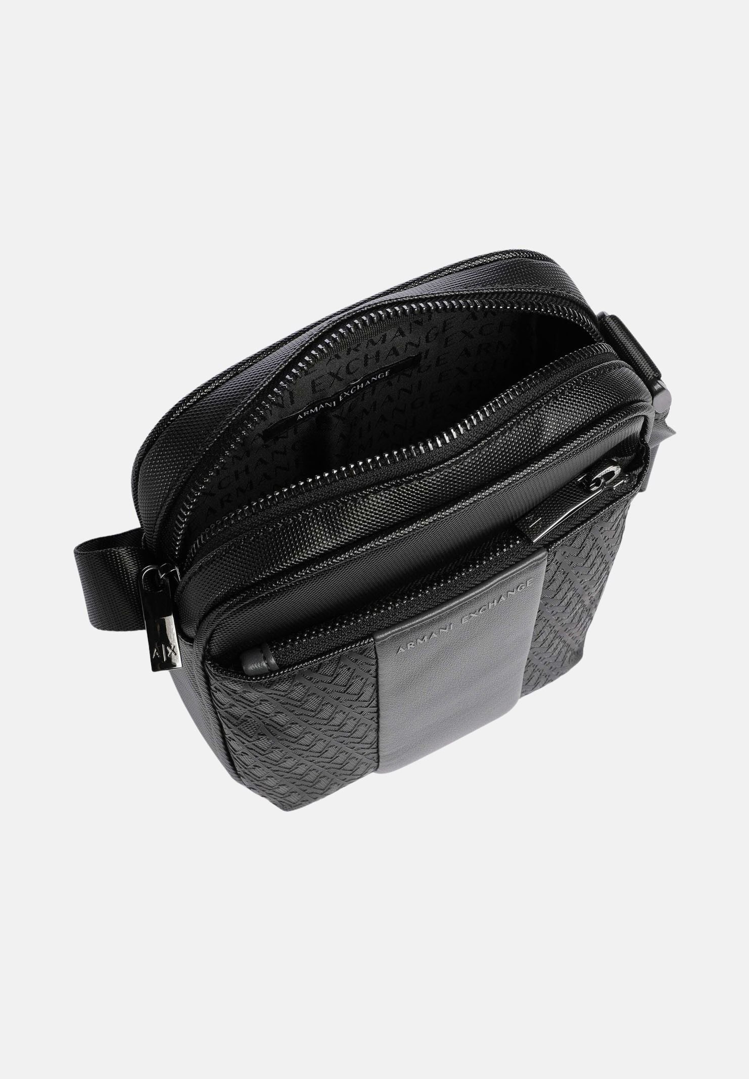 ARMANI EXCHANGE Tracolla nera per uomo con tasca frontale con zip XM003174AF26691 MC028 ARMANI EXCHANGE