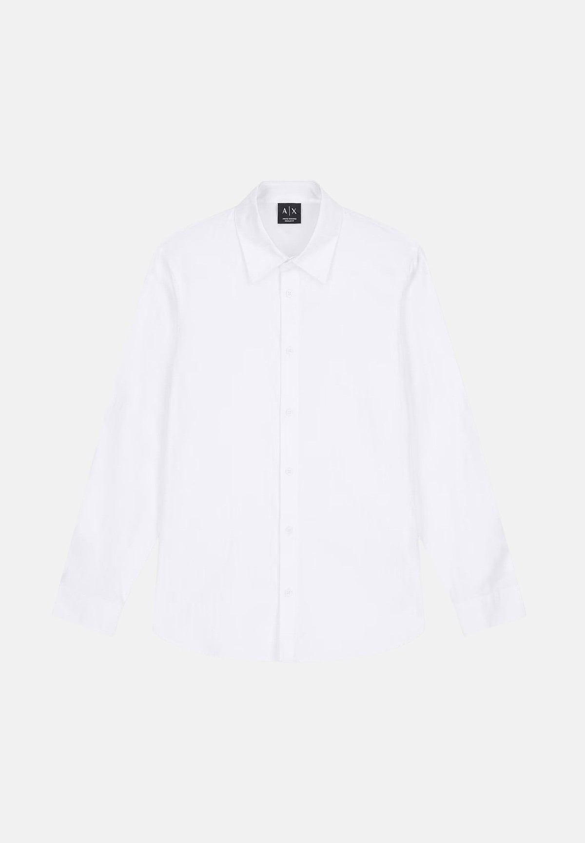 ARMANI EXCHANGE Camicia off white-bianca per uomo con colletto rigido e chiusura frontale con bottoni. XM003244AF13131 U0009 ARMANI EXCHANGE