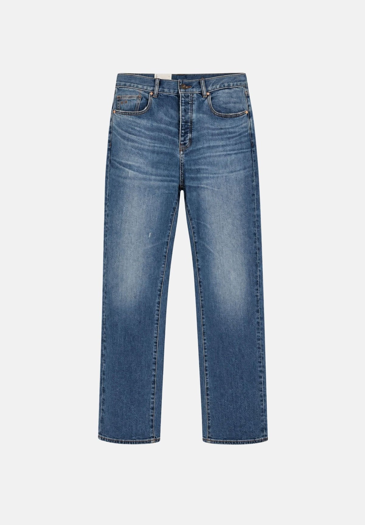 ARMANI EXCHANGE Jeans medium blue denim per uomo con lavaggio chiaro e impunture a contrasto. XM003550AF29247 MB002 ARMANI EXCHANGE