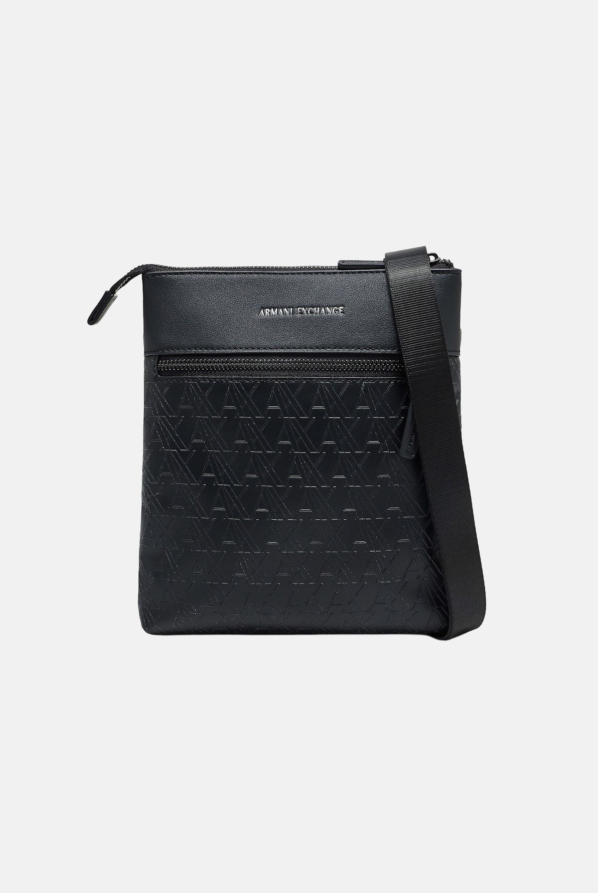 ARMANI EXCHANGE Tracolla nera da uomo con fantasia monogram e tracolla regolabile XM003582AF26662 UC001 ARMANI EXCHANGE