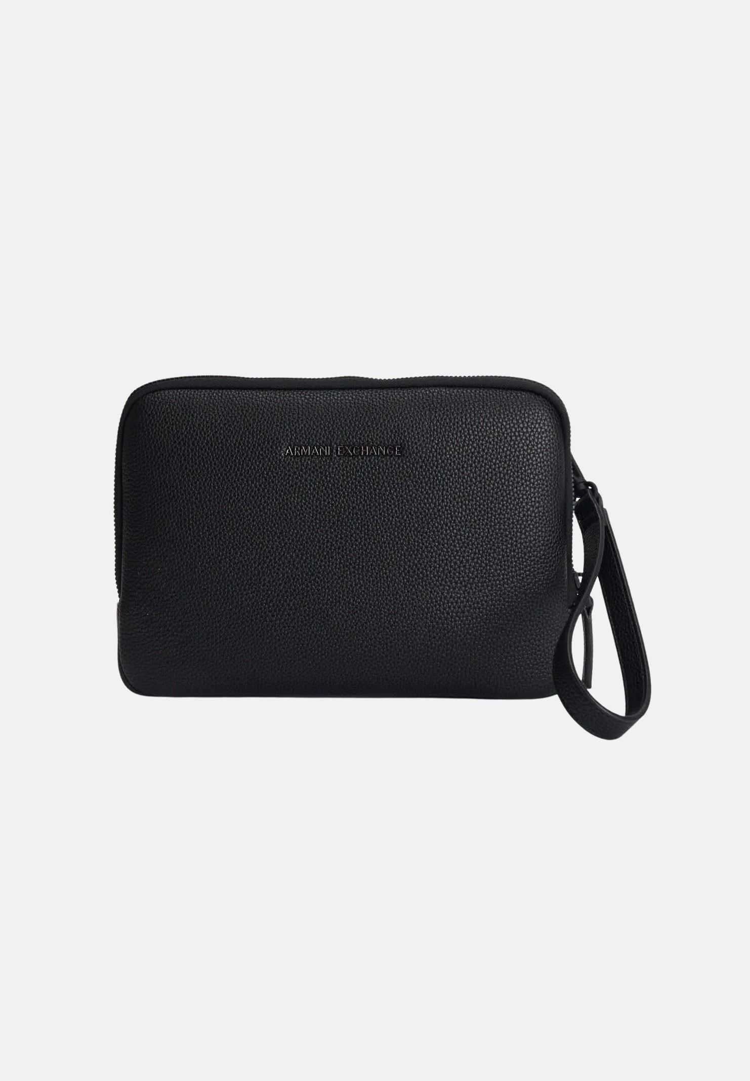 ARMANI EXCHANGE Portafogli nero per uomo con struttura compatta e manico laterale XM003587AF26663 UC001 ARMANI EXCHANGE