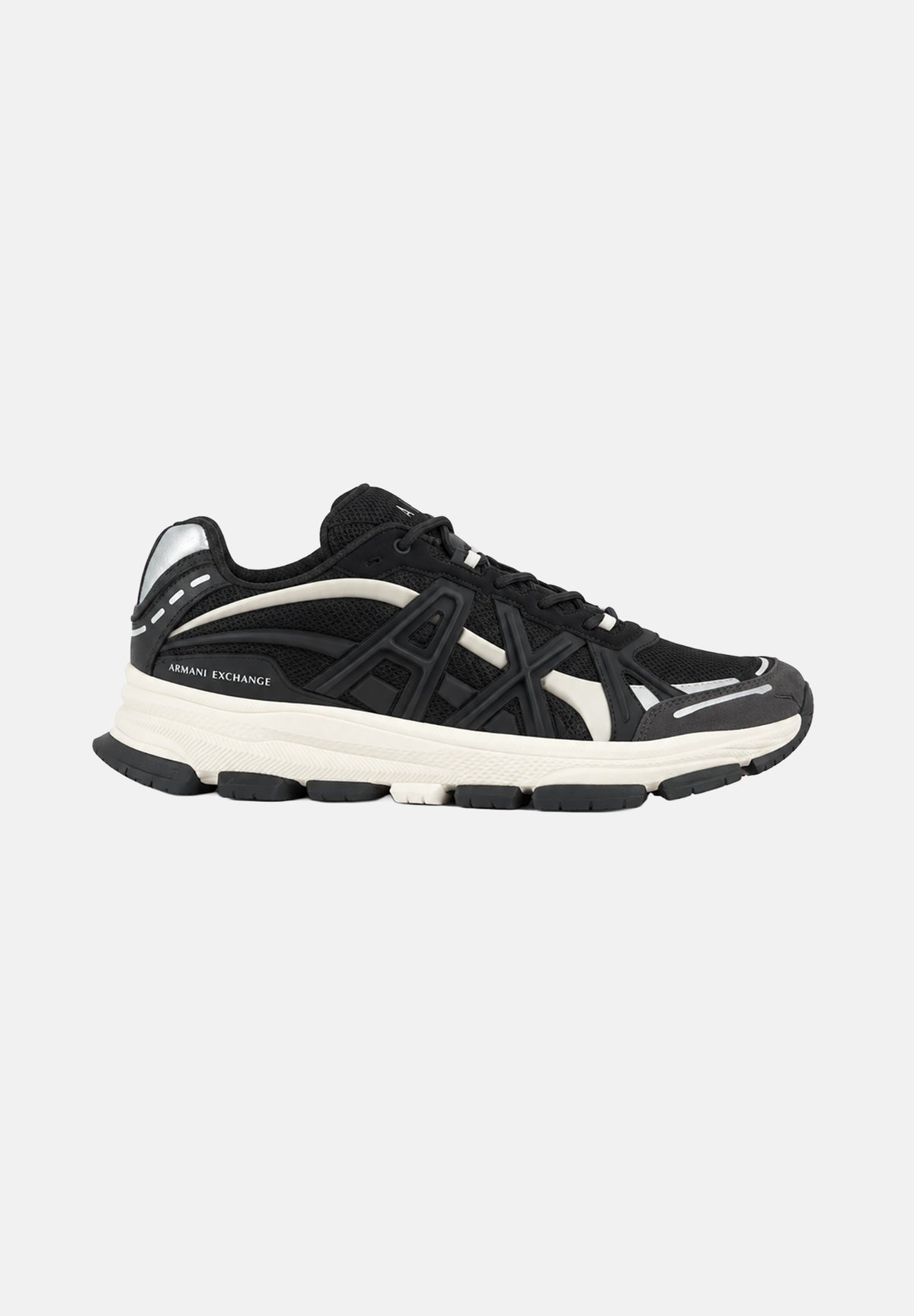 ARMANI EXCHANGE Sneakers licorice-marrone per uomo con tomaia multistrato XM003608AF29104 M8458 ARMANI EXCHANGE