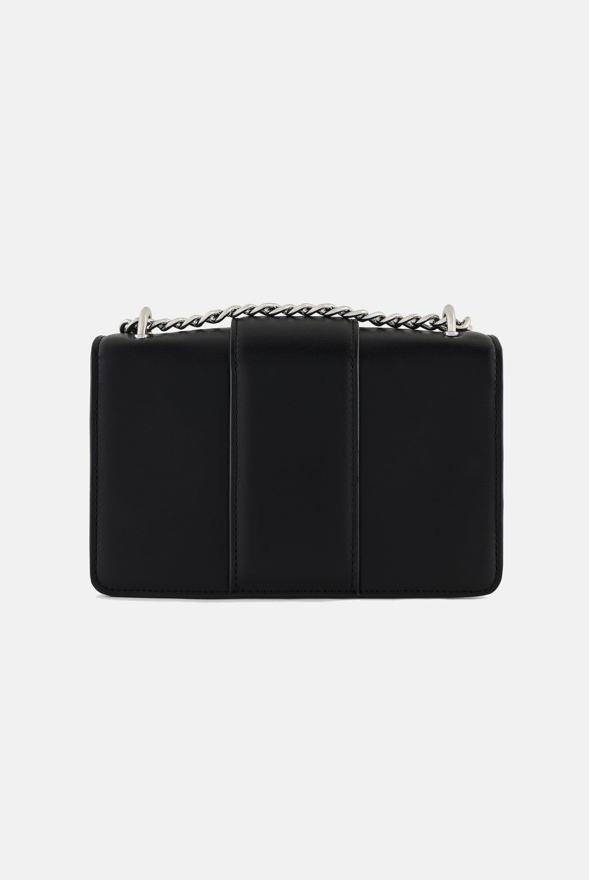 ARMANI EXCHANGE Borsa a tracolla nera per donna con catena metallica e logo frontale. XW000071AF12039 UC001 ARMANI EXCHANGE