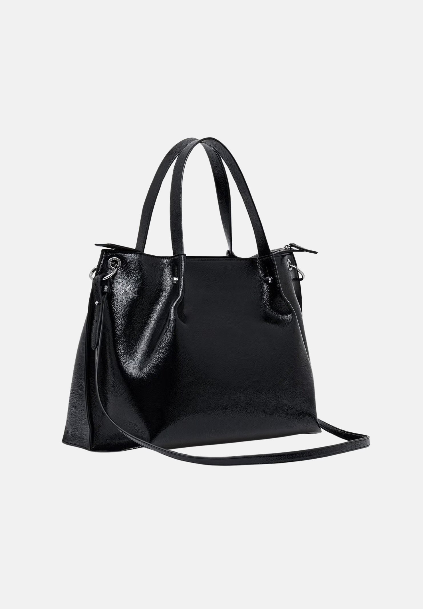 ARMANI EXCHANGE Shopper a mano nera da donna con manici a spalla e pochette coordinata XW001211AF26451 UC001 ARMANI EXCHANGE