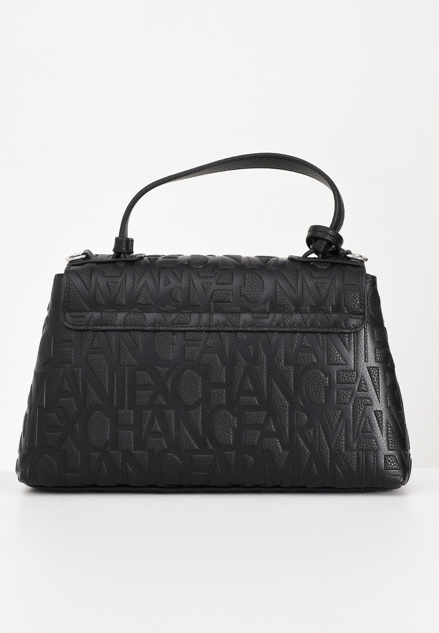 ARMANI EXCHANGE Borsa a mano nera da donna con logo all-over XW001223AF15774 UC001 ARMANI EXCHANGE