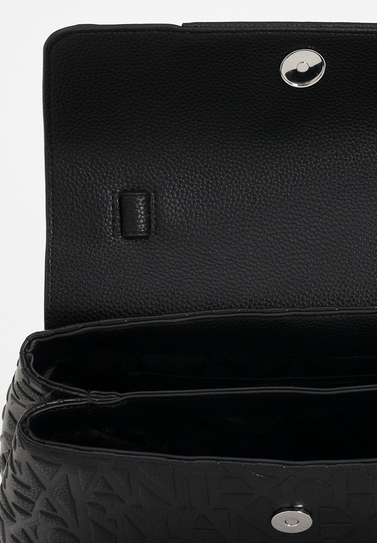 ARMANI EXCHANGE Borsa a mano nera da donna con logo all-over XW001223AF15774 UC001 ARMANI EXCHANGE