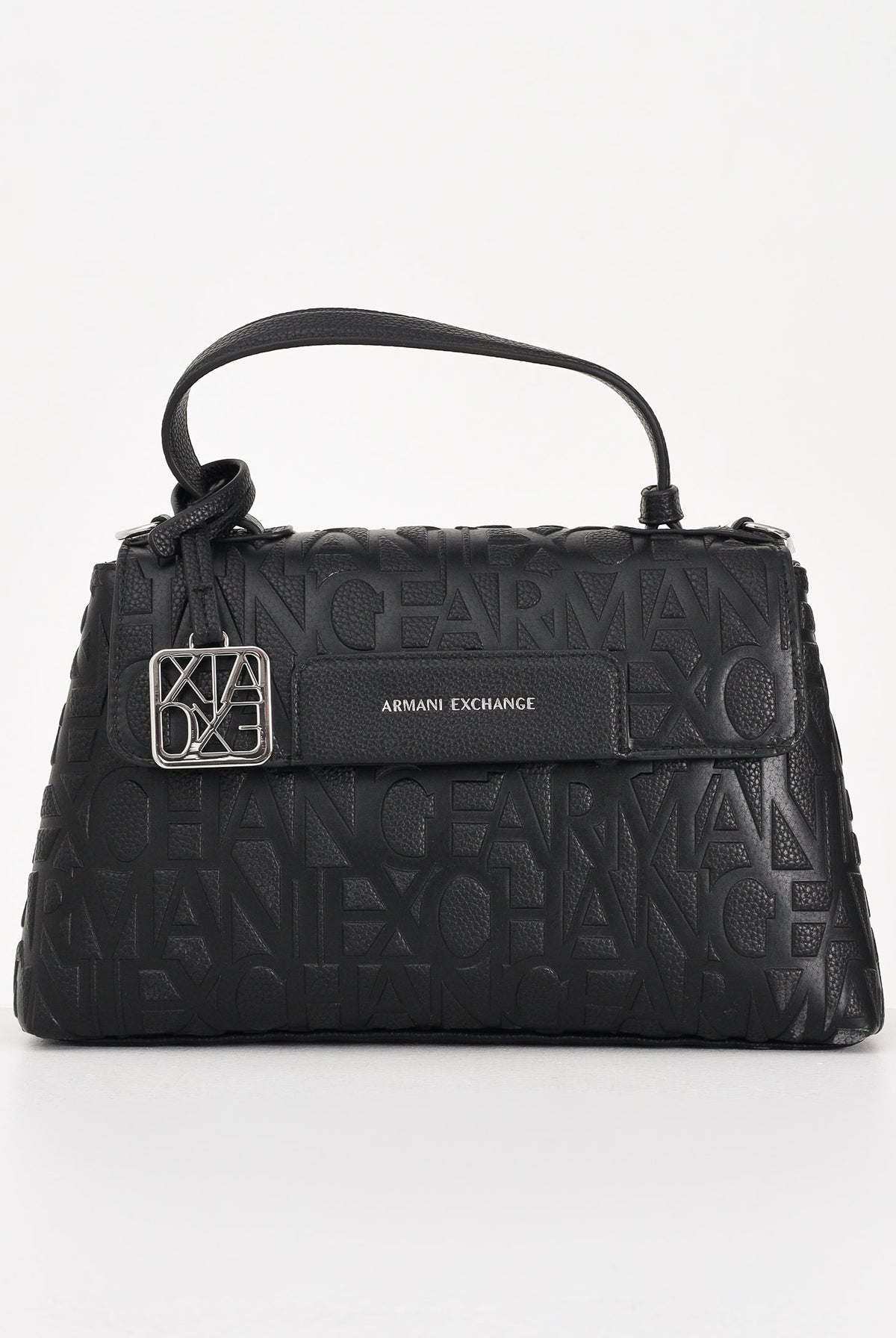 ARMANI EXCHANGE Borsa a mano nera da donna con logo all-over XW001223AF15774 UC001 ARMANI EXCHANGE