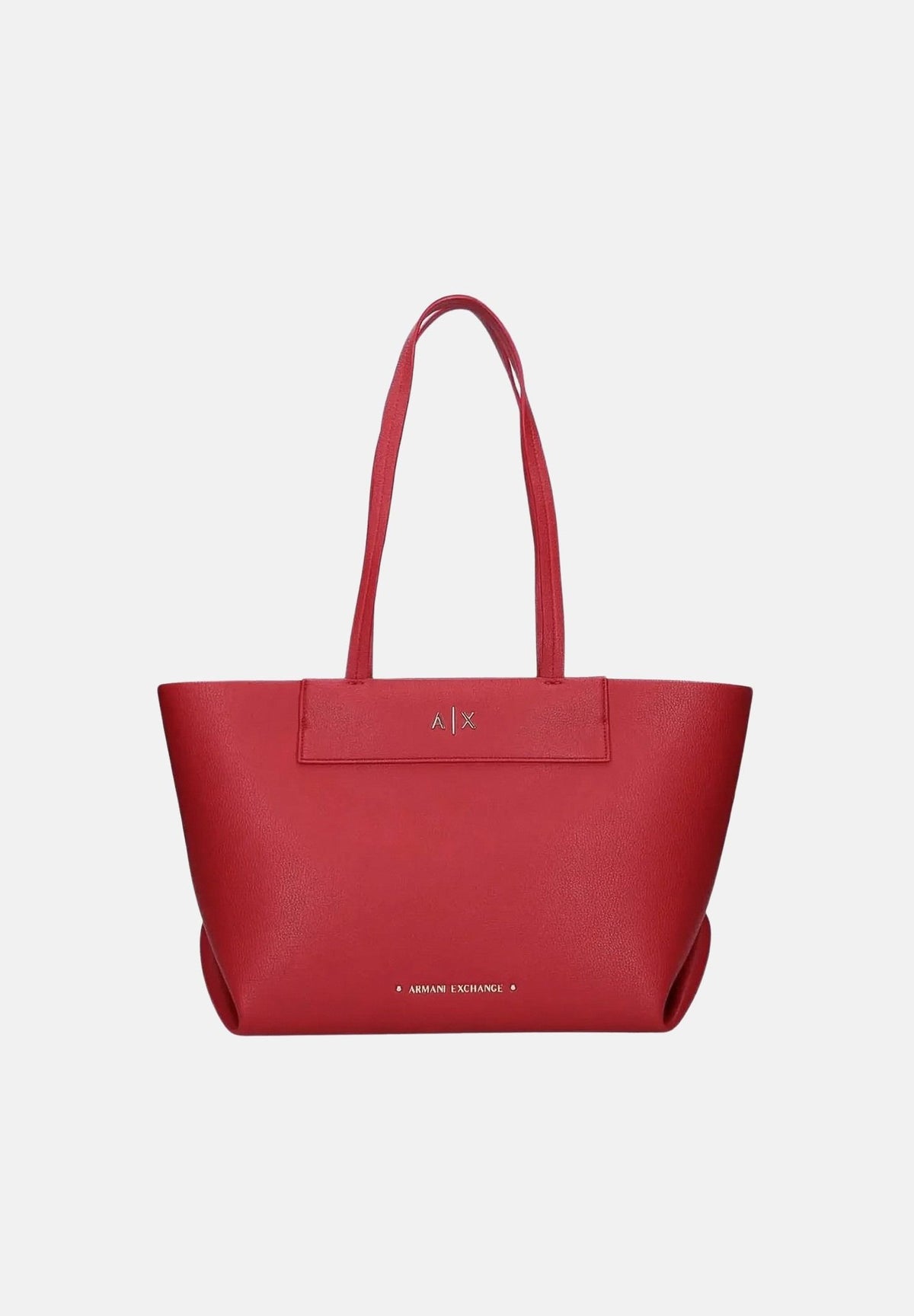 ARMANI EXCHANGE Borsa-shopper a spalla rossa per donna con doppi manici e linee svasate. XW001538AF26447 U5102 ARMANI EXCHANGE