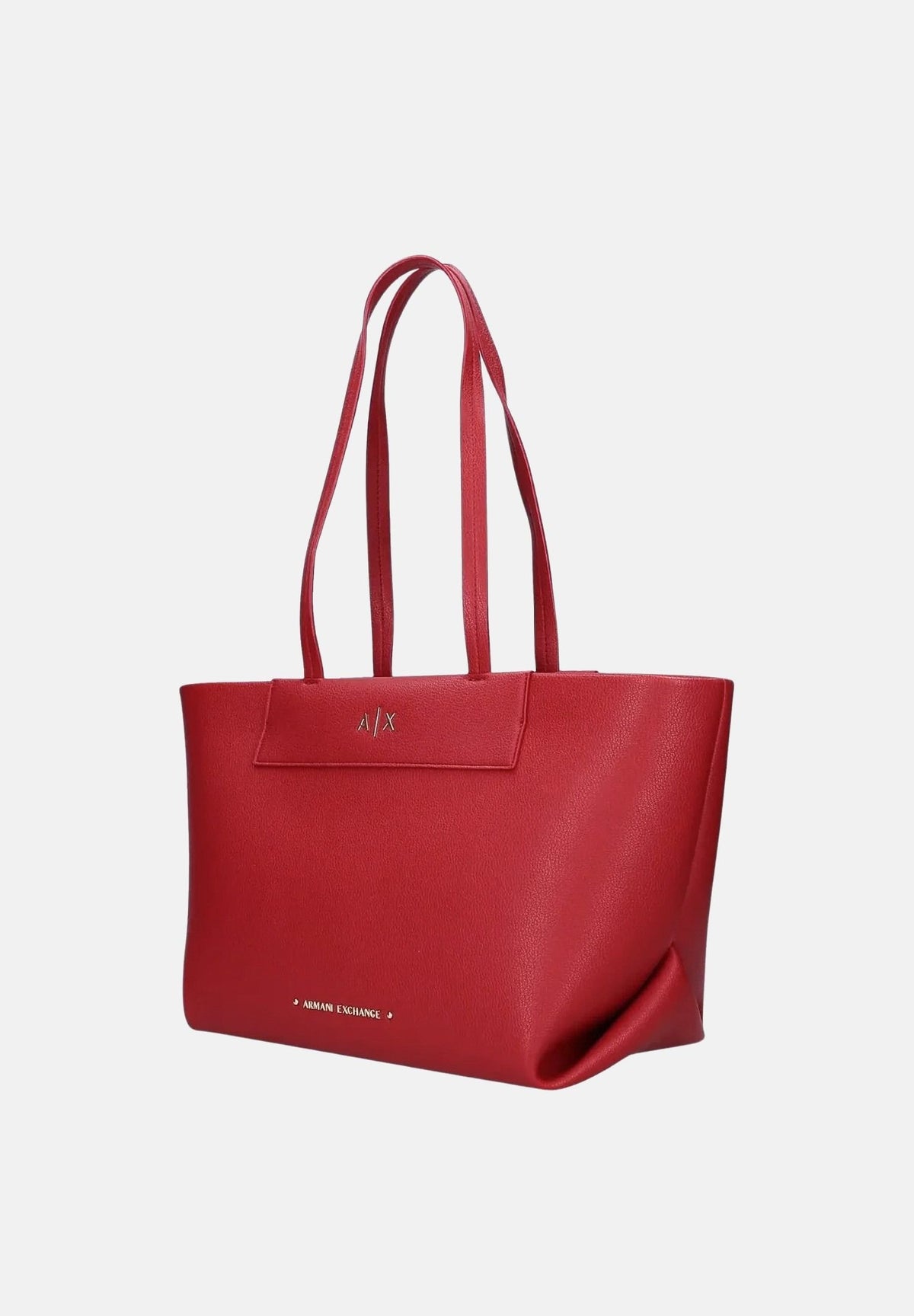 ARMANI EXCHANGE Borsa-shopper a spalla rossa per donna con doppi manici e linee svasate. XW001538AF26447 U5102 ARMANI EXCHANGE