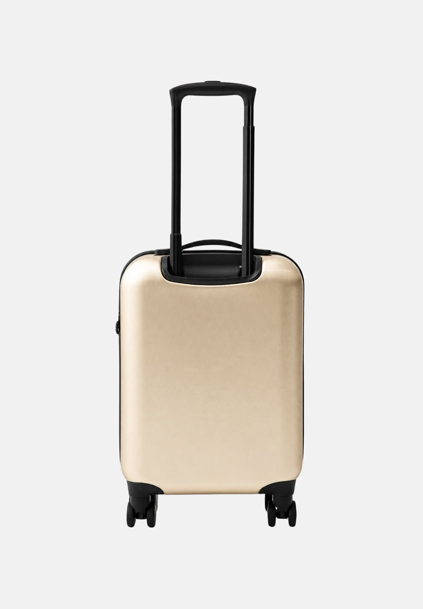 ARMANI EXCHANGE Trolley gold-oro da donna con superficie scanalata rigida e ruote multidirezionali XW002233AF30338 F1020 ARMANI EXCHANGE