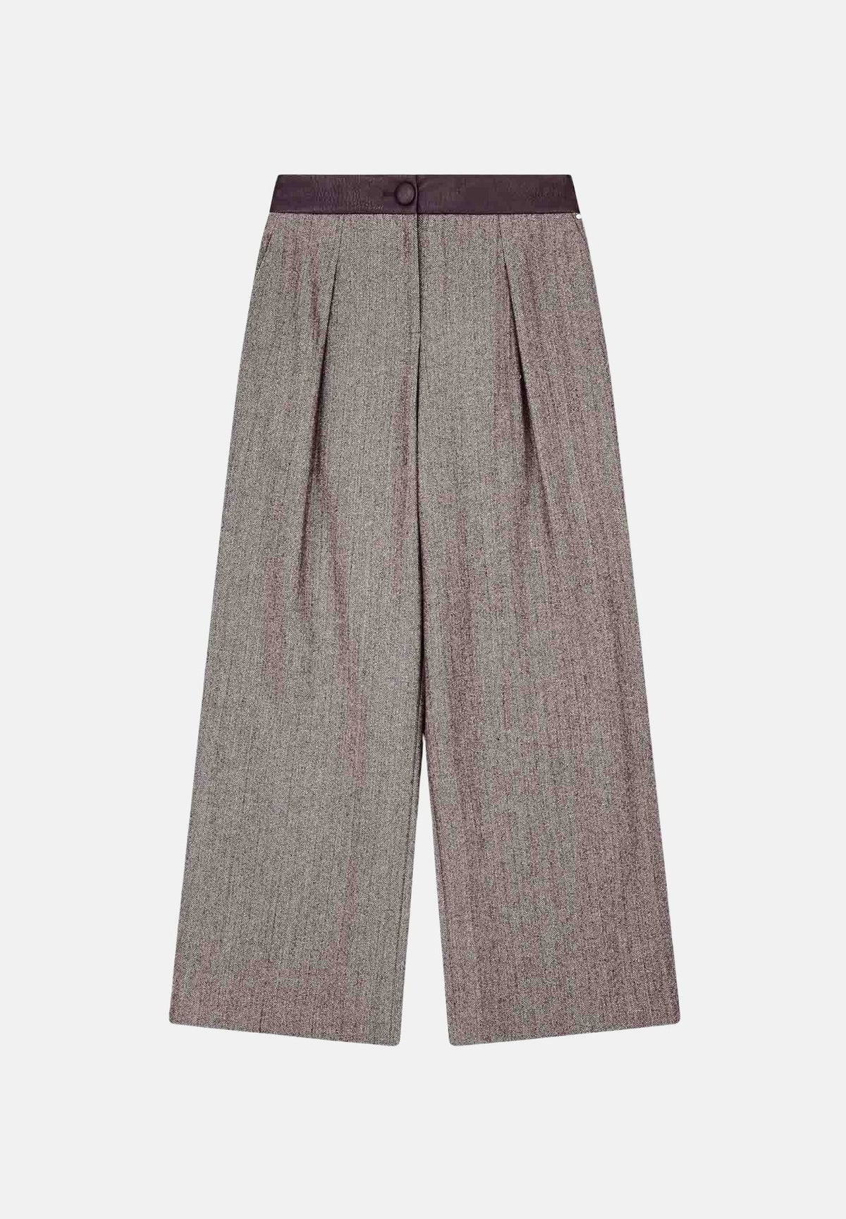 ARMANI EXCHANGE Pantaloni sartoriali antagonist-grigi per donna con pince e vita alta. XW002479AF26078 F6044 ARMANI EXCHANGE