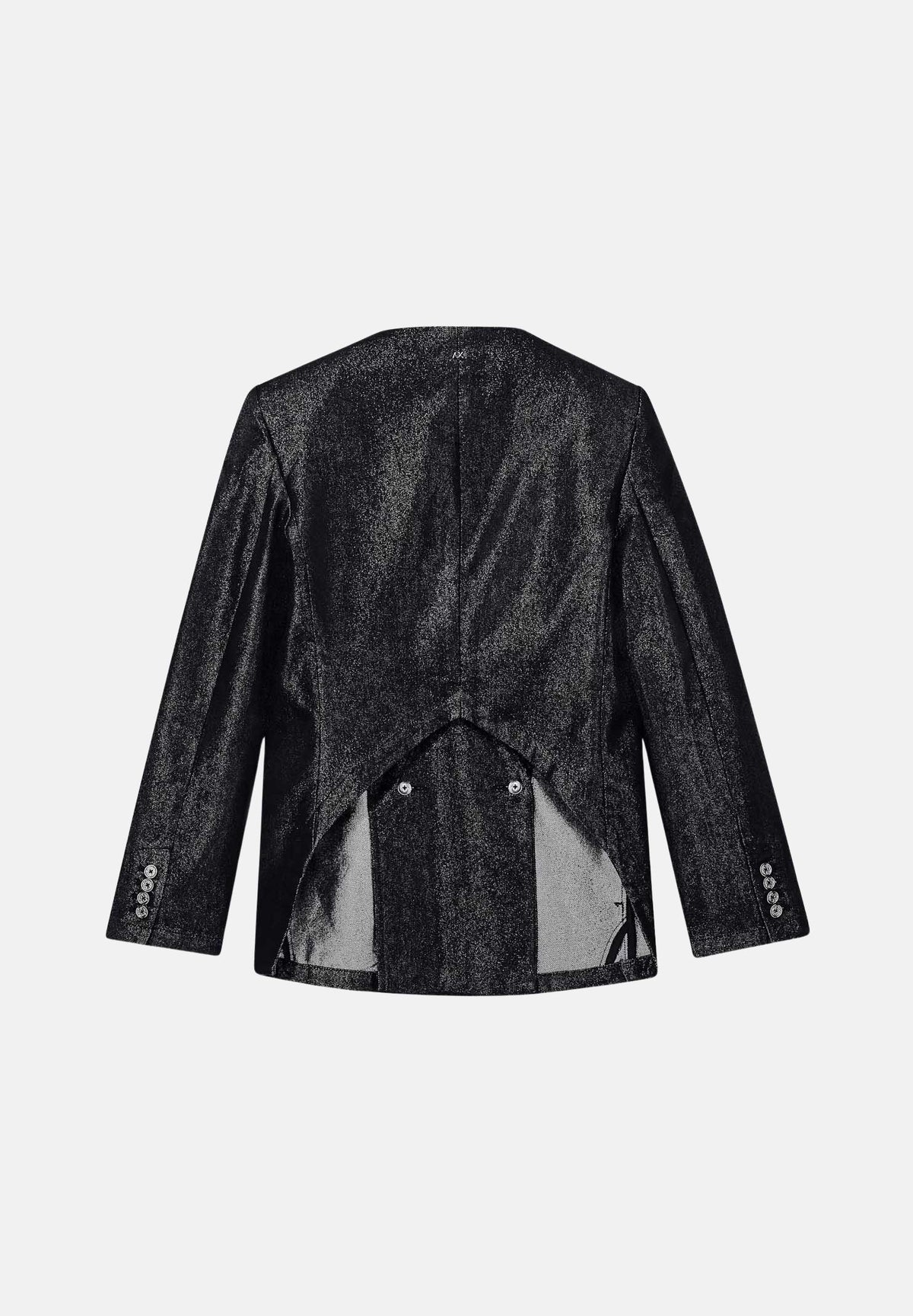 ARMANI EXCHANGE Giacca monopetto nera da donna con finitura leggermente lucida XW002508AF25774 MC002 ARMANI EXCHANGE