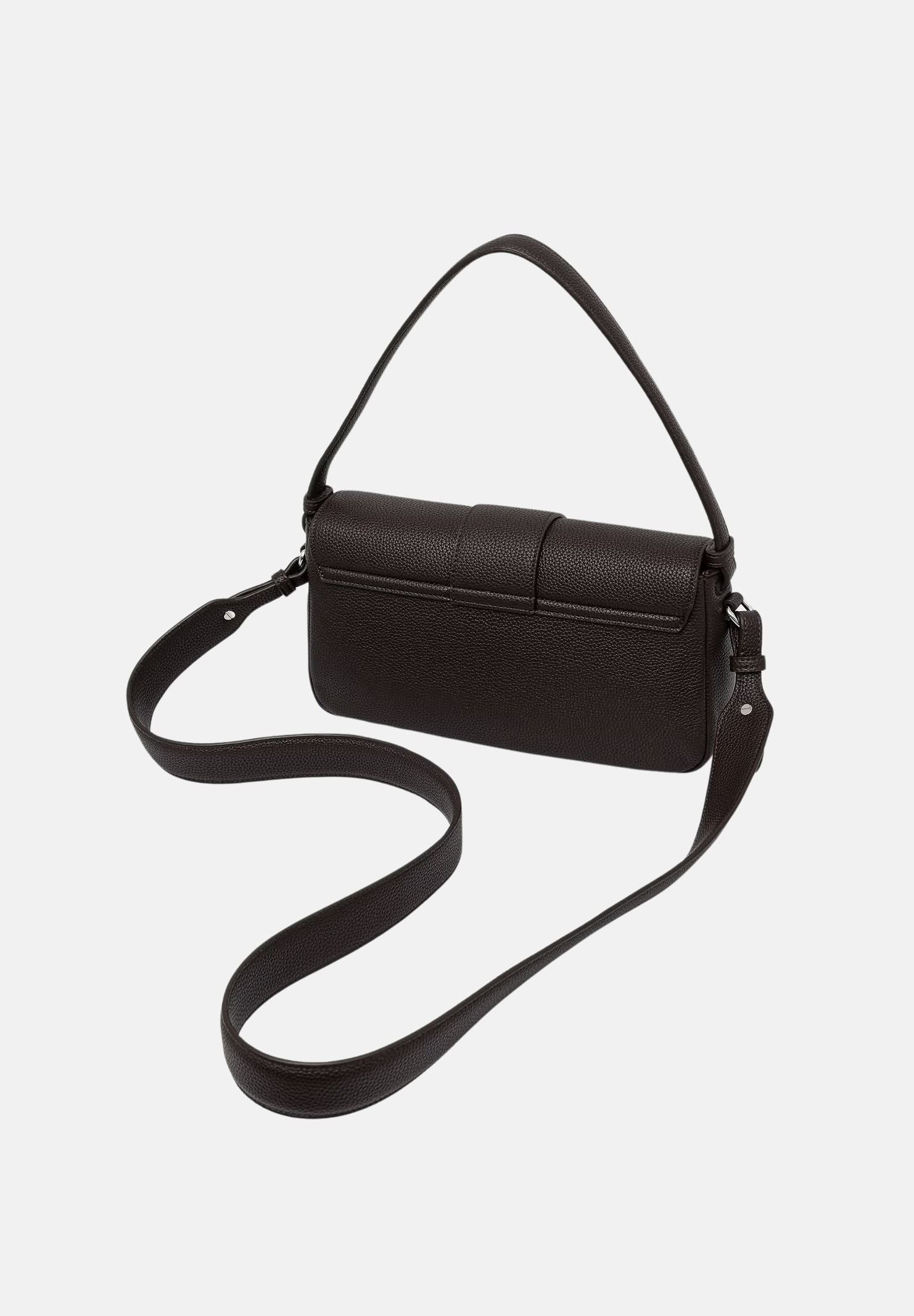 ARMANI EXCHANGE Borsa a spalla antagonist marrone da donna con tracolla regolabile e fibbia con logo geometrico XW002592AF11902 U6032 ARMANI EXCHANGE