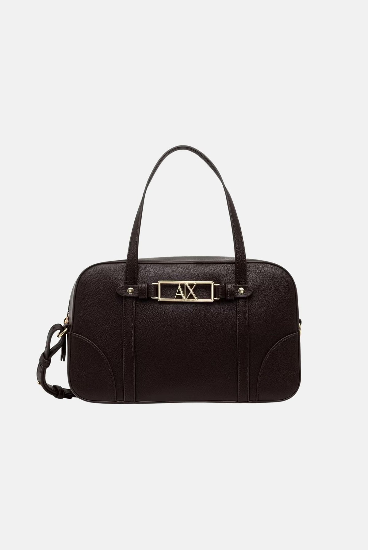 ARMANI EXCHANGE Borsa a mano antagonist marrone da donna in ecopelle dalla texture finemente martellata XW002610AF15632 U6032 ARMANI EXCHANGE