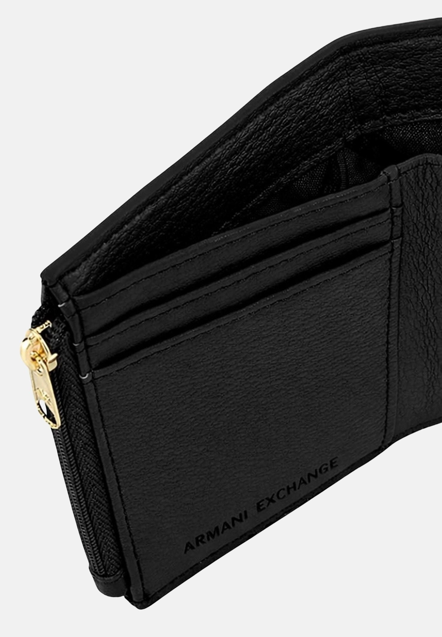 ARMANI EXCHANGE Portafogli nero da donna con logo XW002613AF15632 UC010 ARMANI EXCHANGE