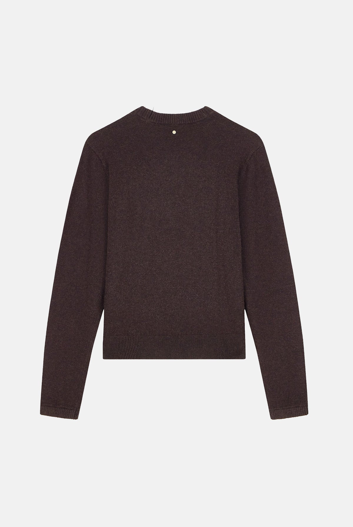 ARMANI EXCHANGE Maglione girocollo ANTAGONIST marrone per donna bordi a contrasto. XW002632AF25935 U6032 ARMANI EXCHANGE